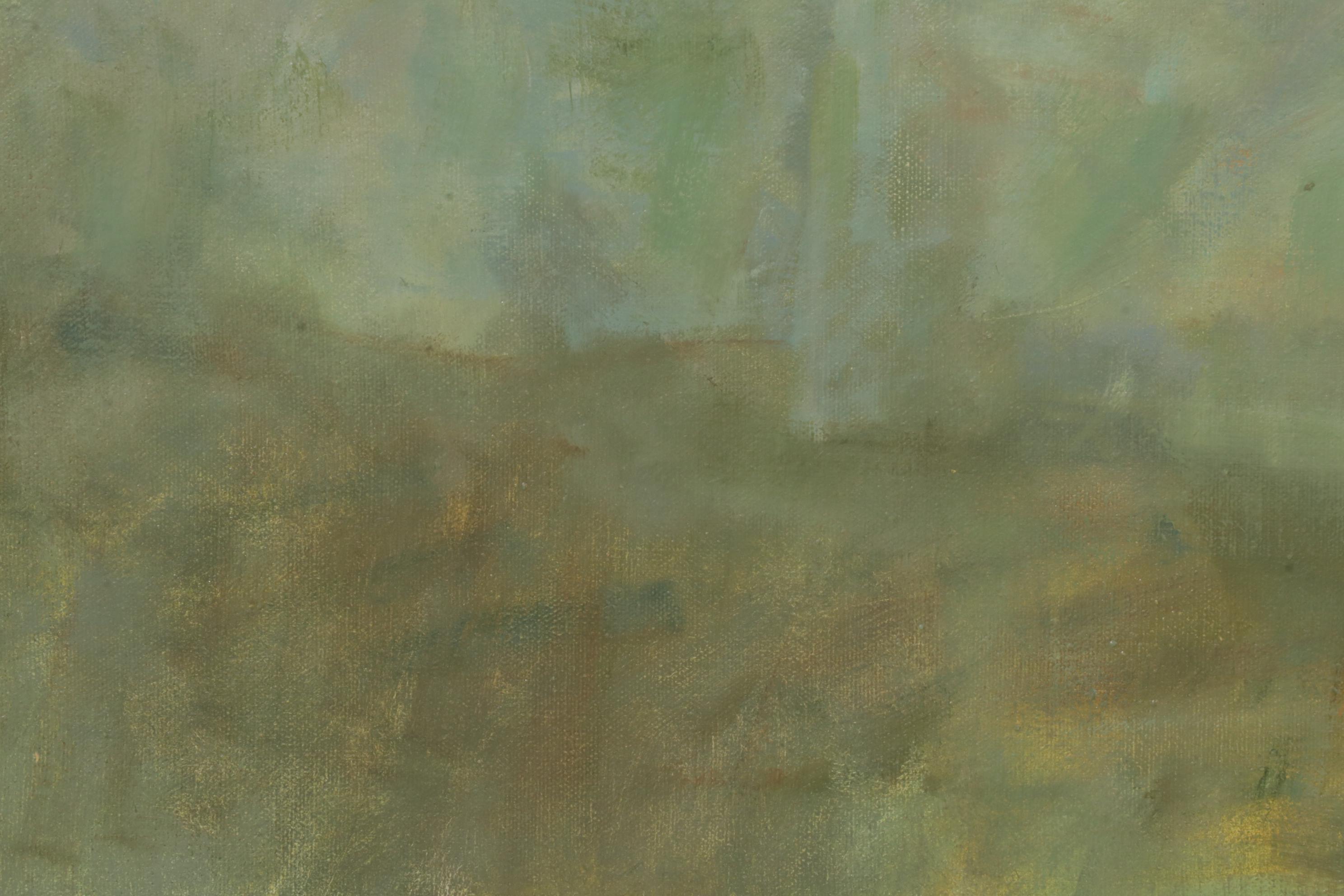 Joseph Bowler Figural Oil Painting "Filtered Light," 1972