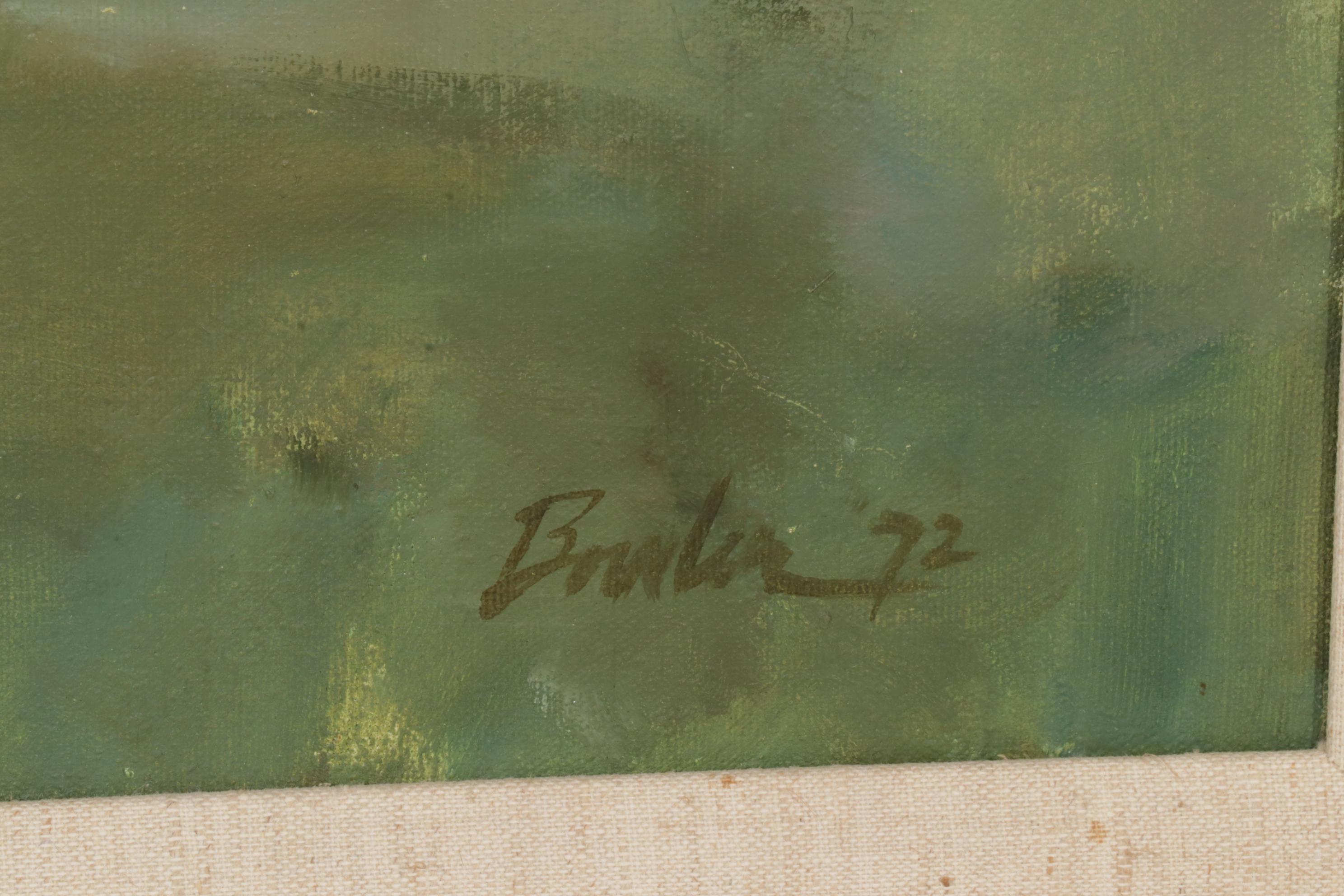 Joseph Bowler Figural Oil Painting "Filtered Light," 1972