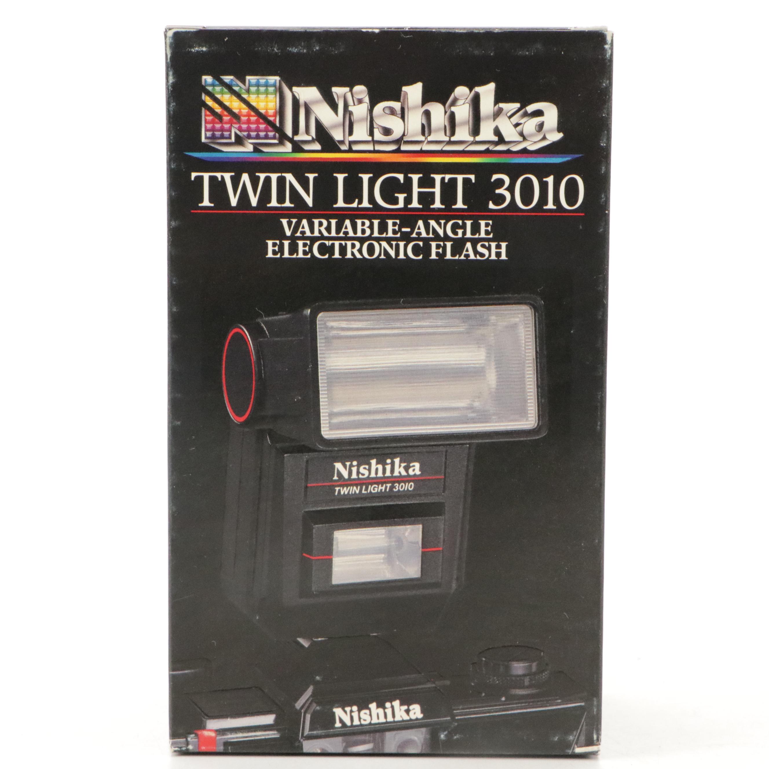 Nishika N8000 3D Camera with Case and Twin Flash, Manual and Film