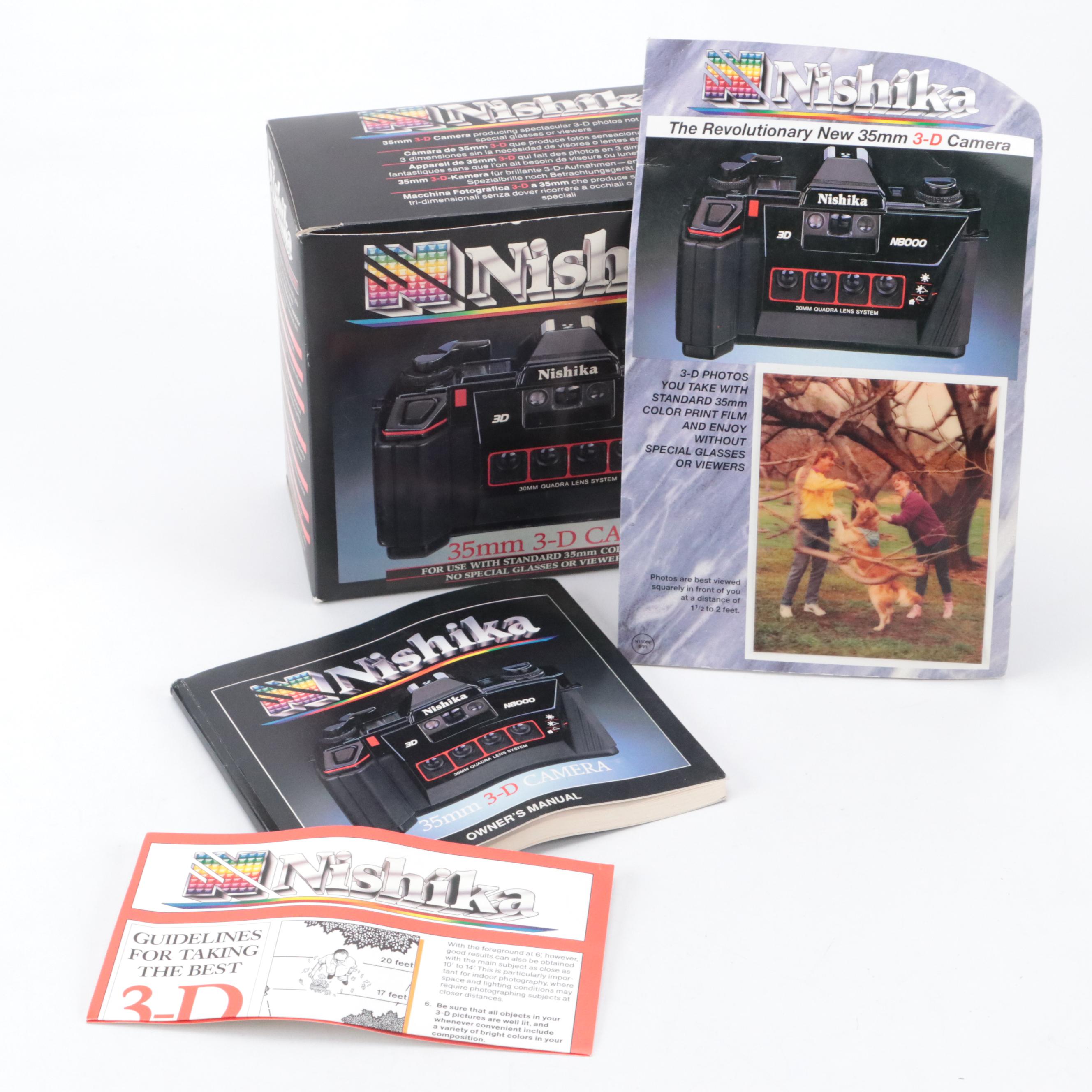 Nishika N8000 3-D Camera with Tasco Basix Binoculars