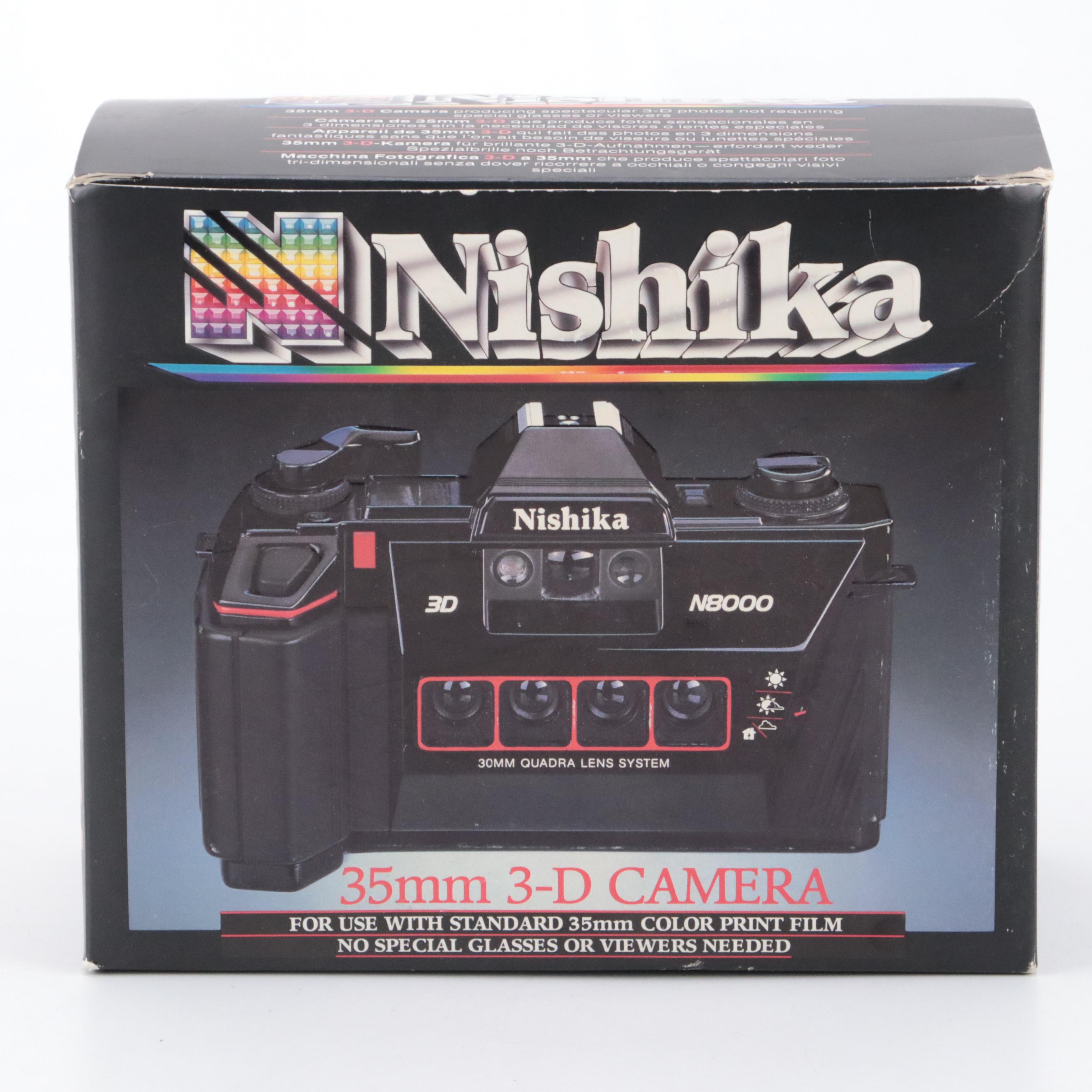 Nishika N8000 3-D Camera with Tasco Basix Binoculars