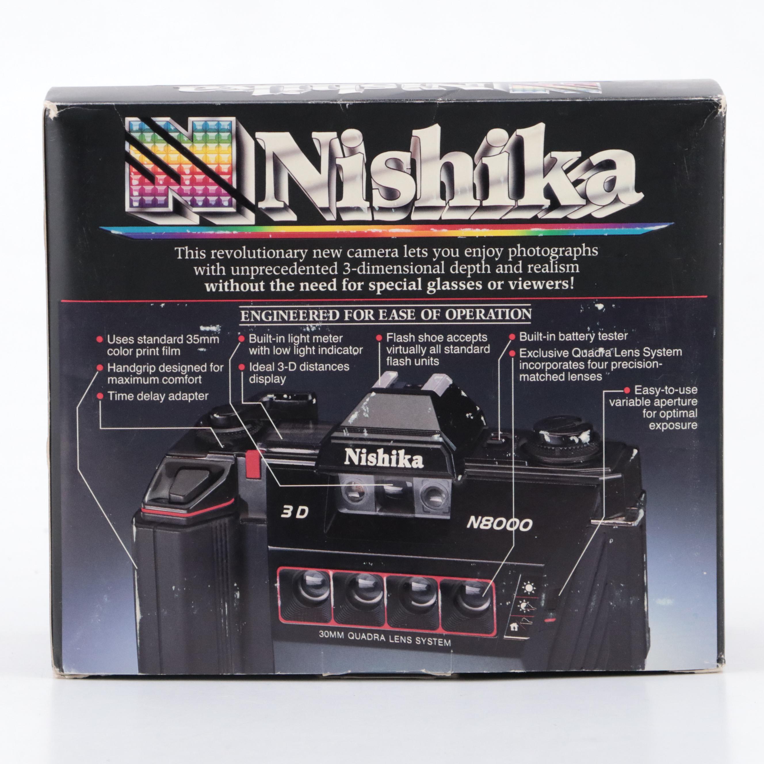 Nishika N8000 3-D Camera with Tasco Basix Binoculars