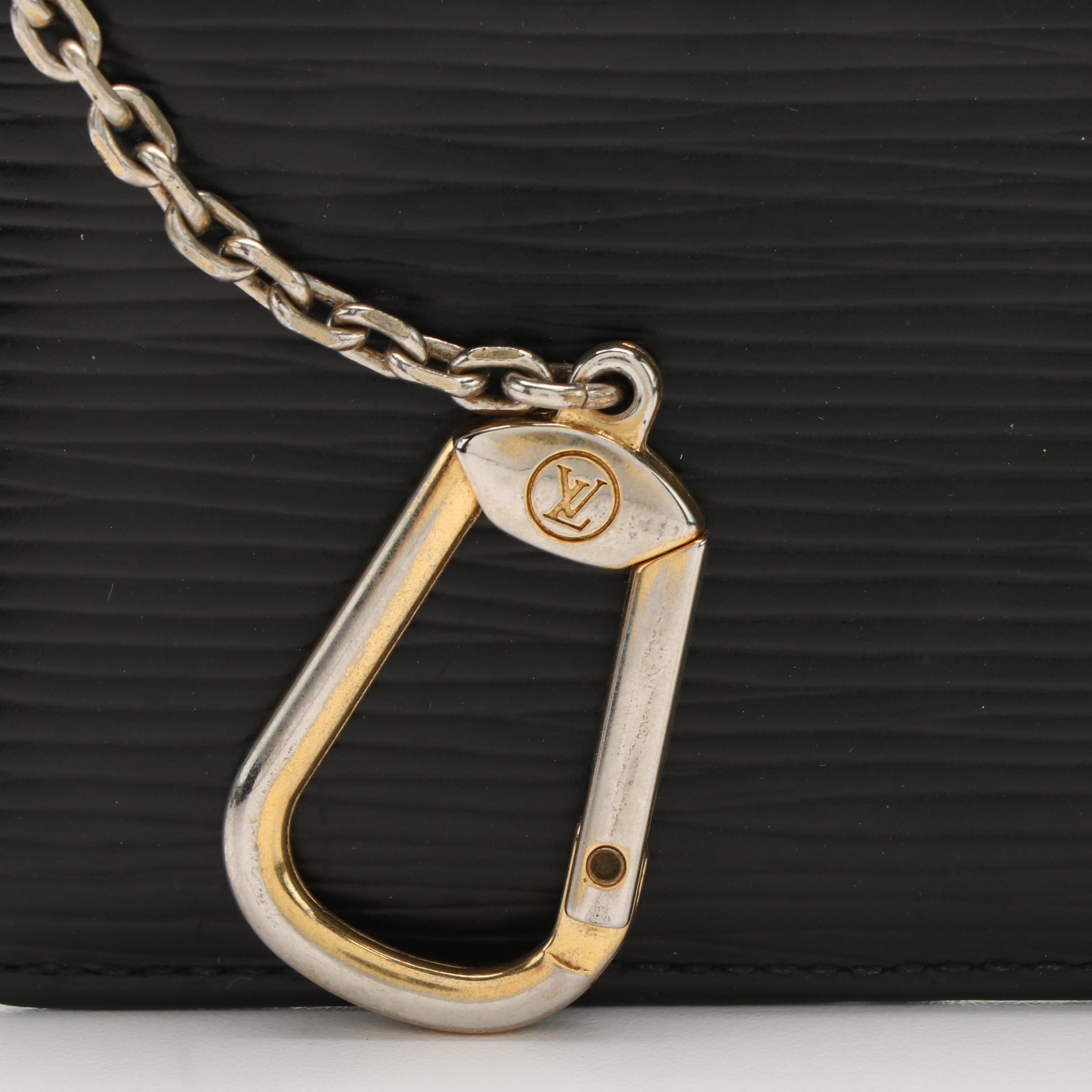 Louis Vuitton Key Pouch in Black Epi Leather