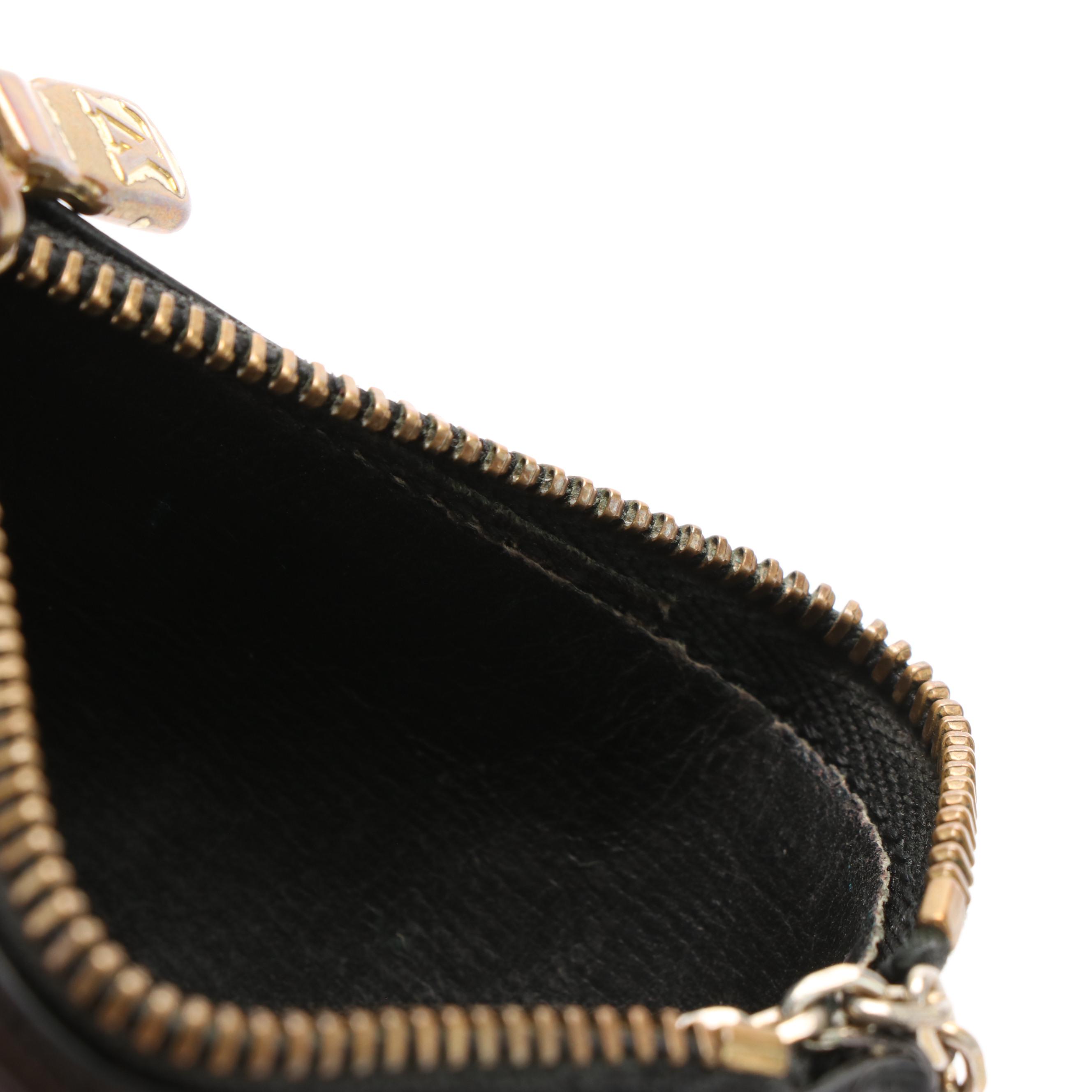 Louis Vuitton Key Pouch in Black Epi Leather