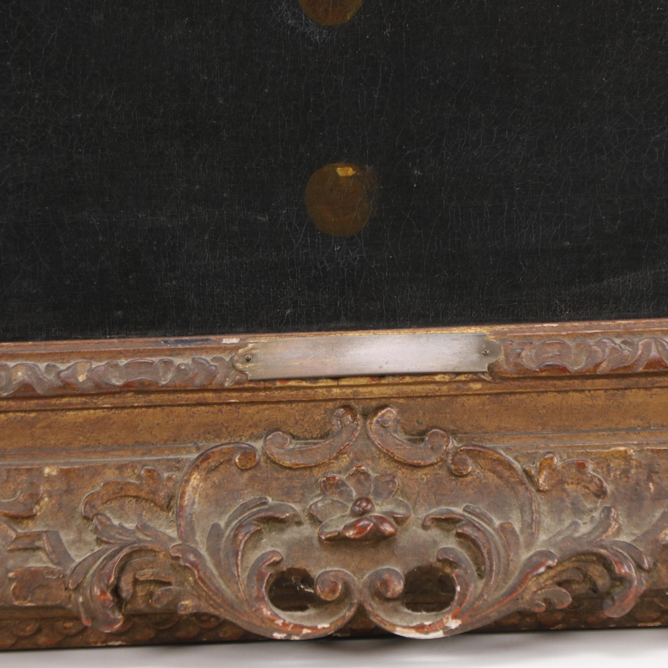 American School Portrait Oil Painting of Young Man in Coat, Late 19th Century