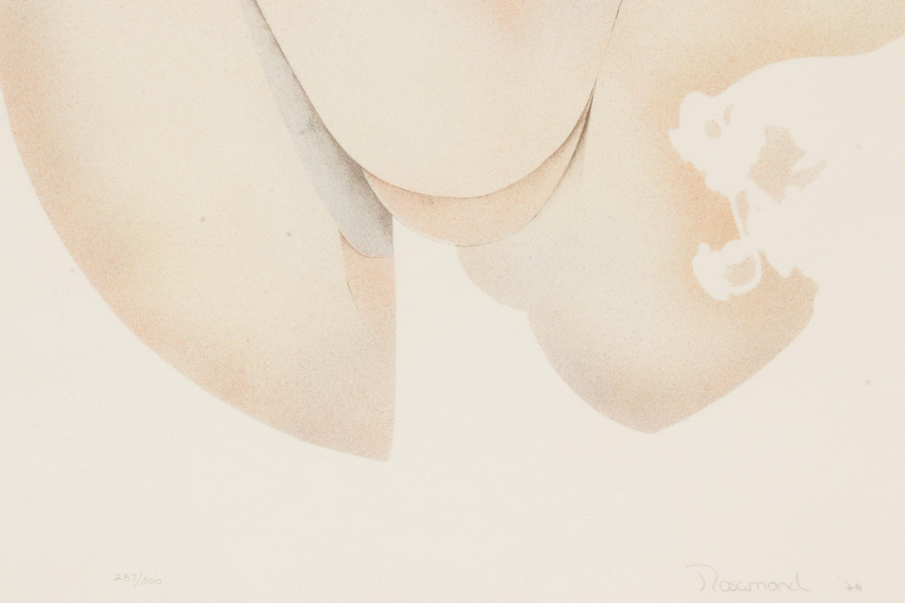 Christine Rosamond Embossed Color Lithograph "Dawn," 1976