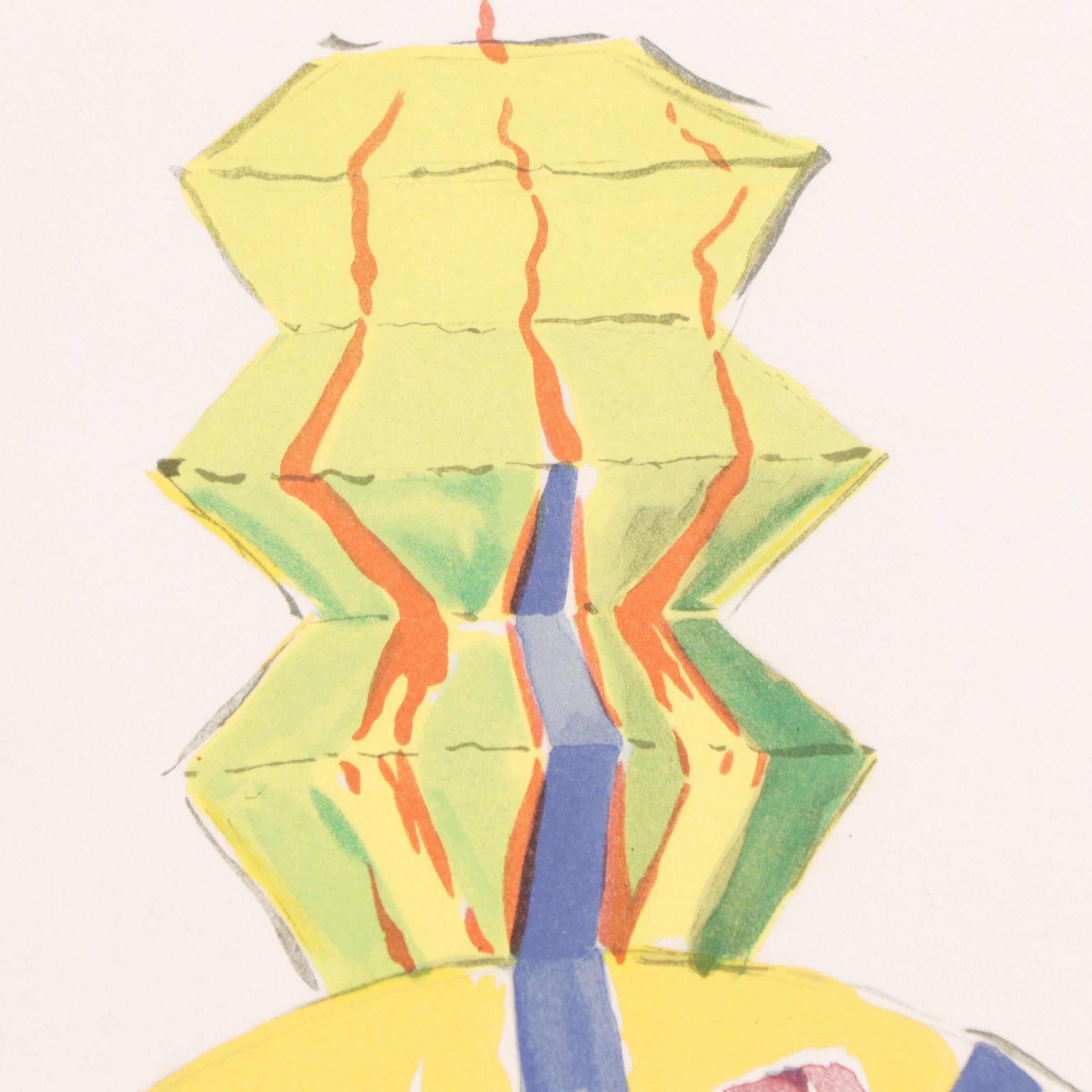 Salvador Dalí Color Lithograph "American Clock" From the "Time" Suite, 1976