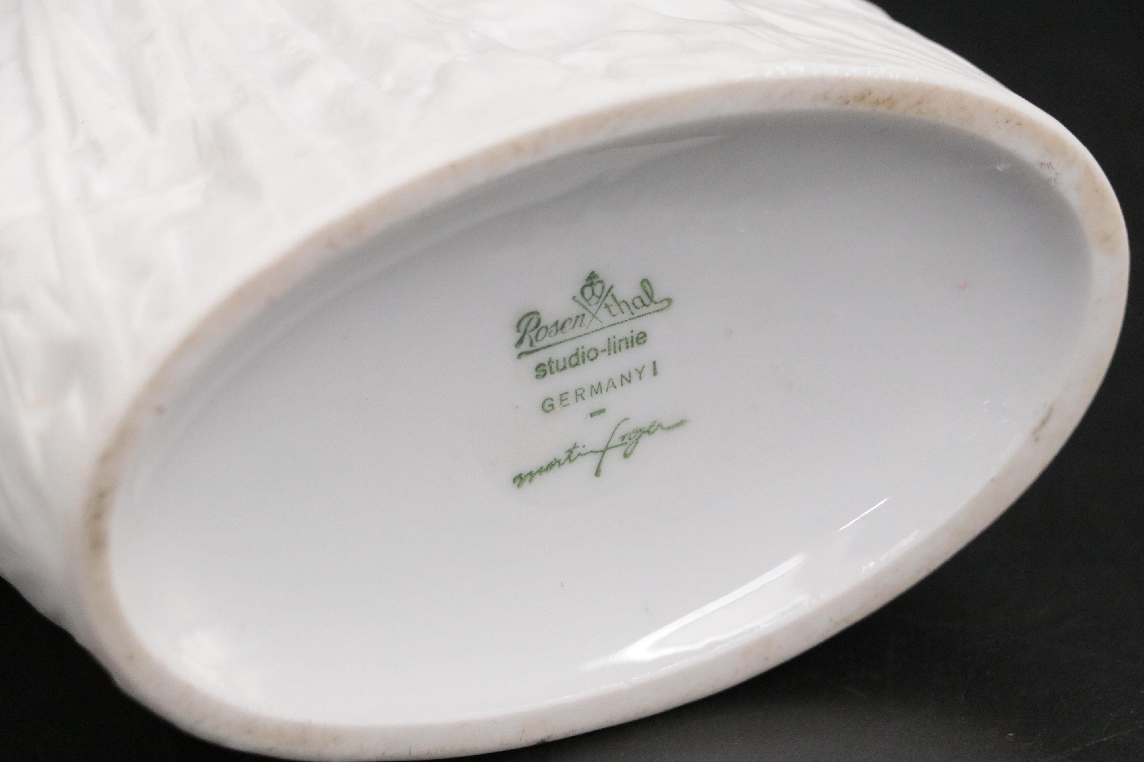 Rosenthal Matte White Porcelain Vases with Other Porcelain Vase