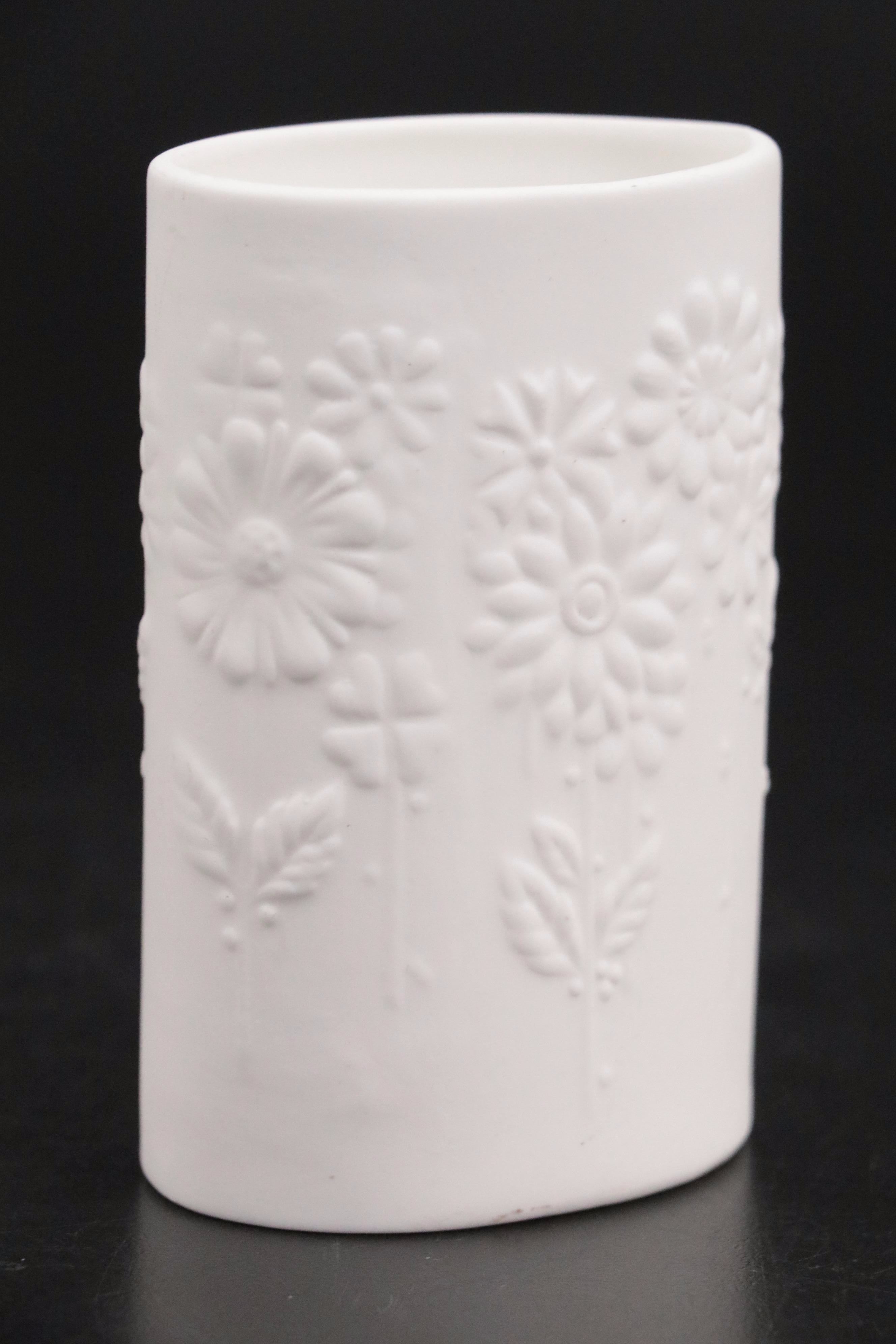 Rosenthal Matte White Porcelain Vases with Other Porcelain Vase