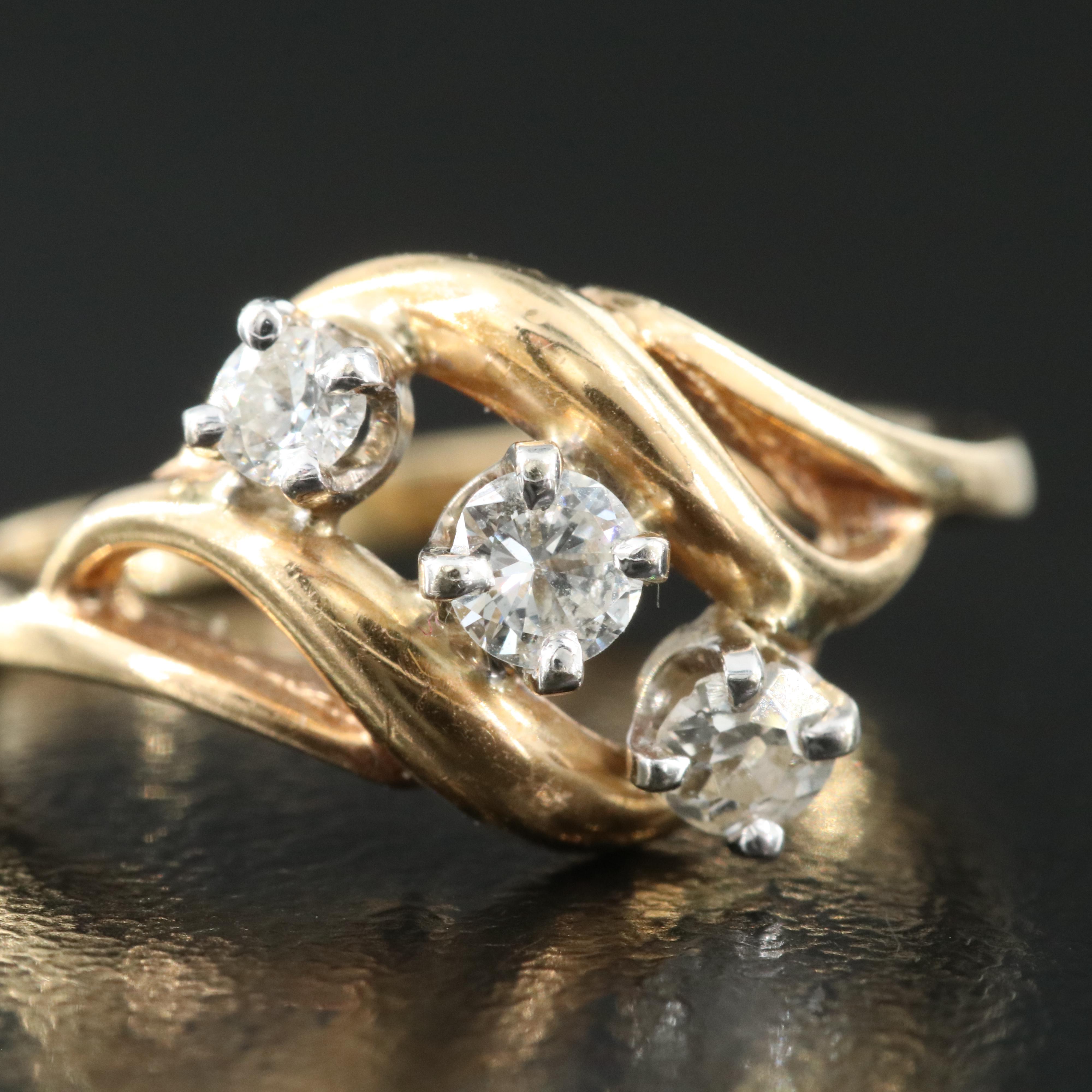 14K 0.28 CTW Diamond Ring