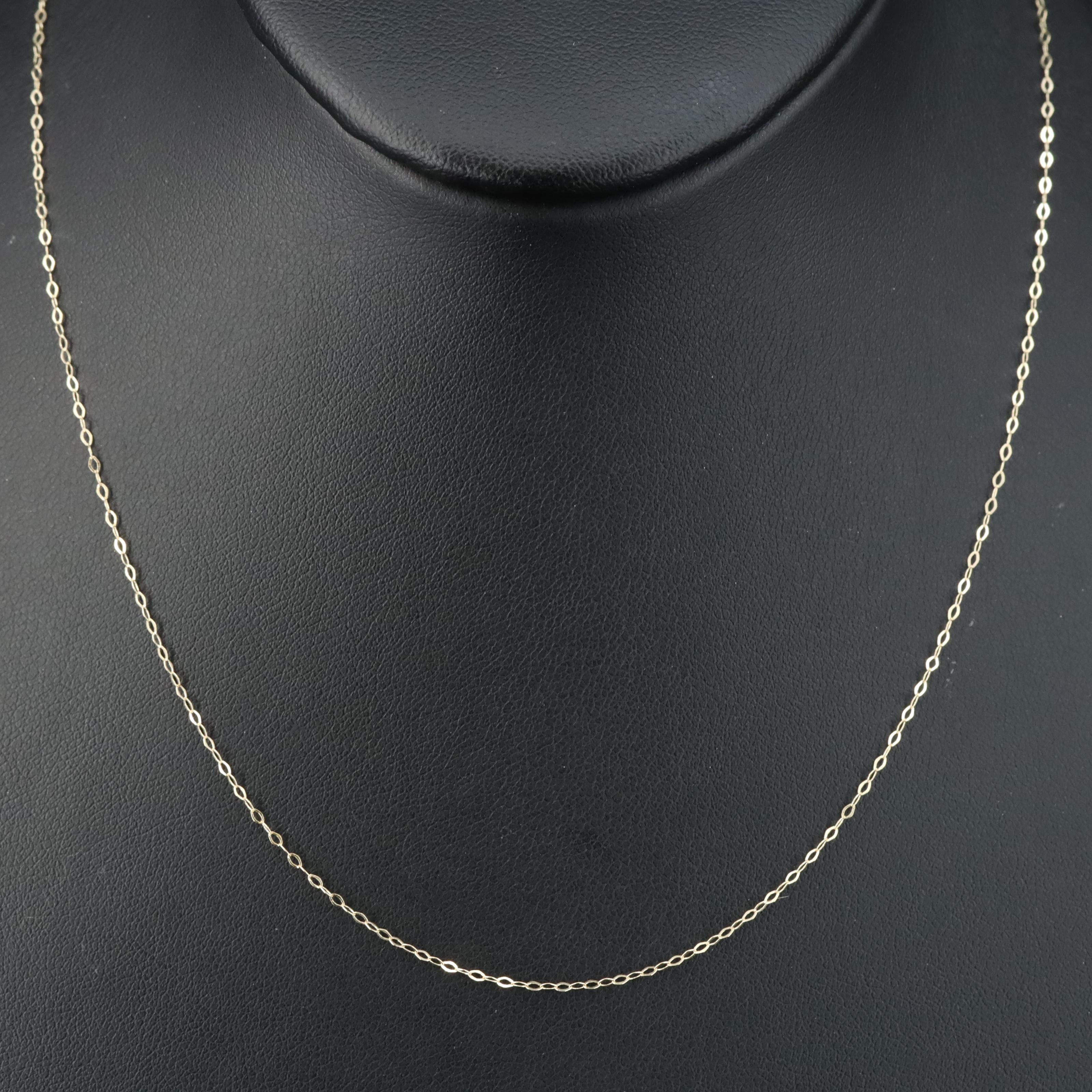 14K Cable Chain Necklace