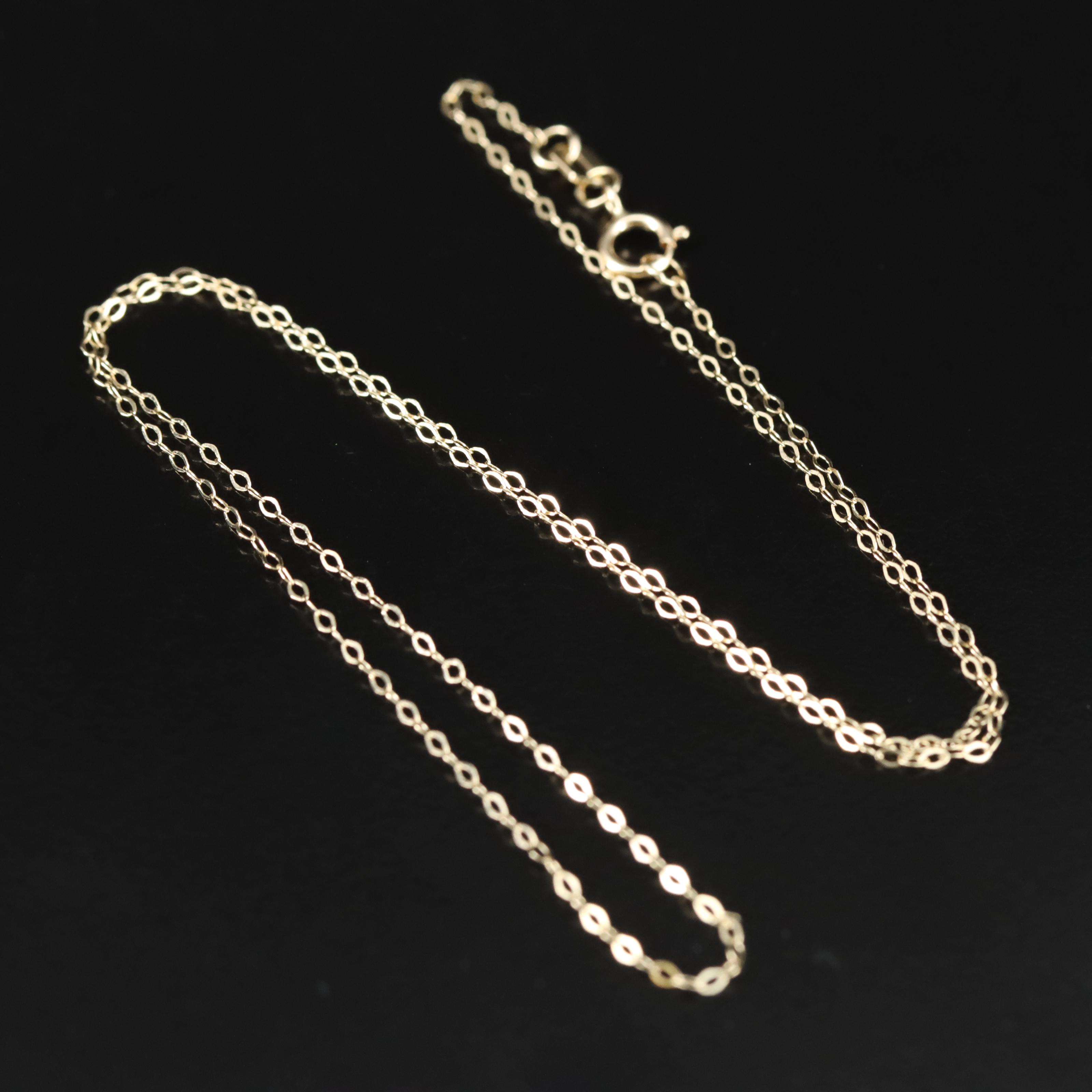 14K Cable Chain Necklace