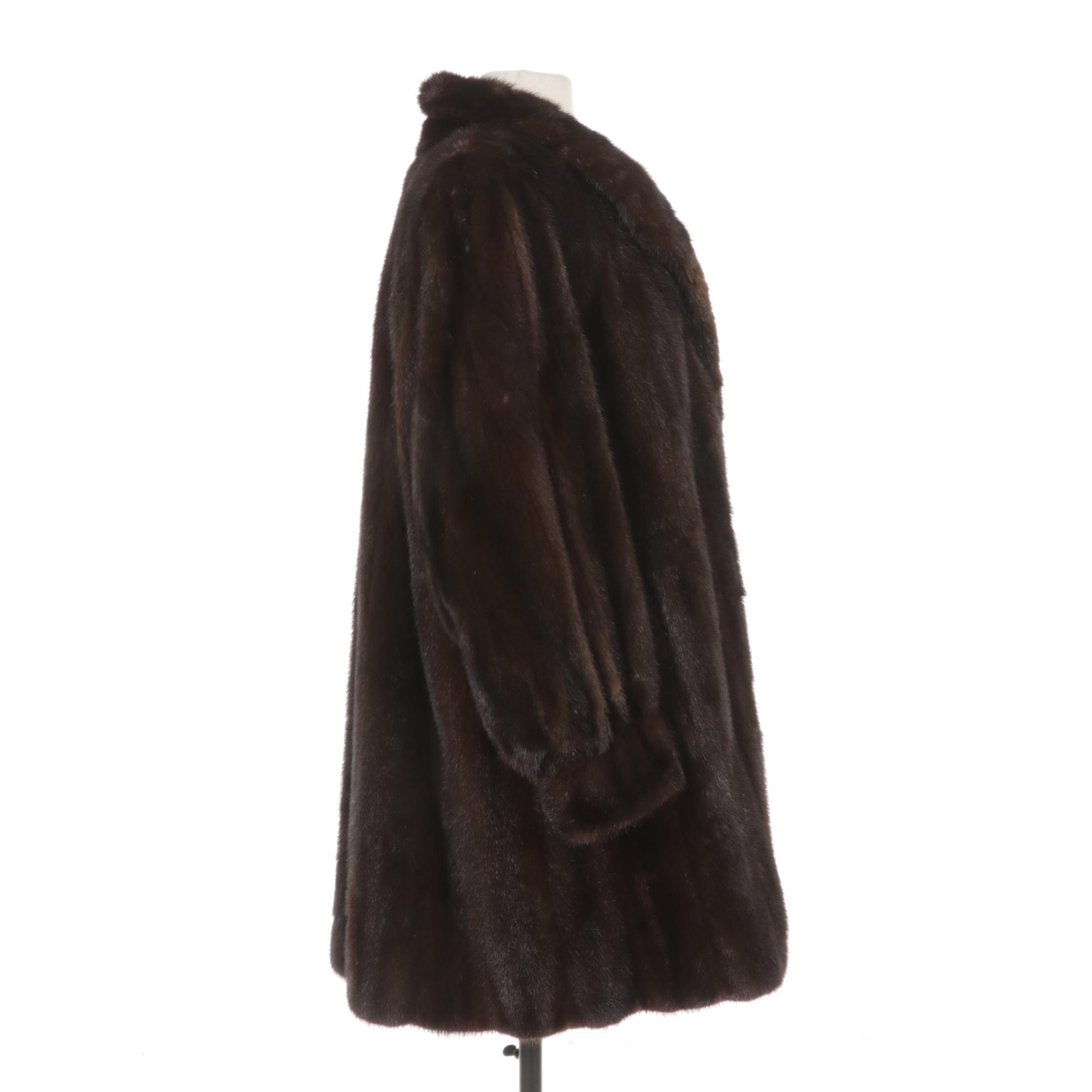 Mahogany Mink Fur Stroller