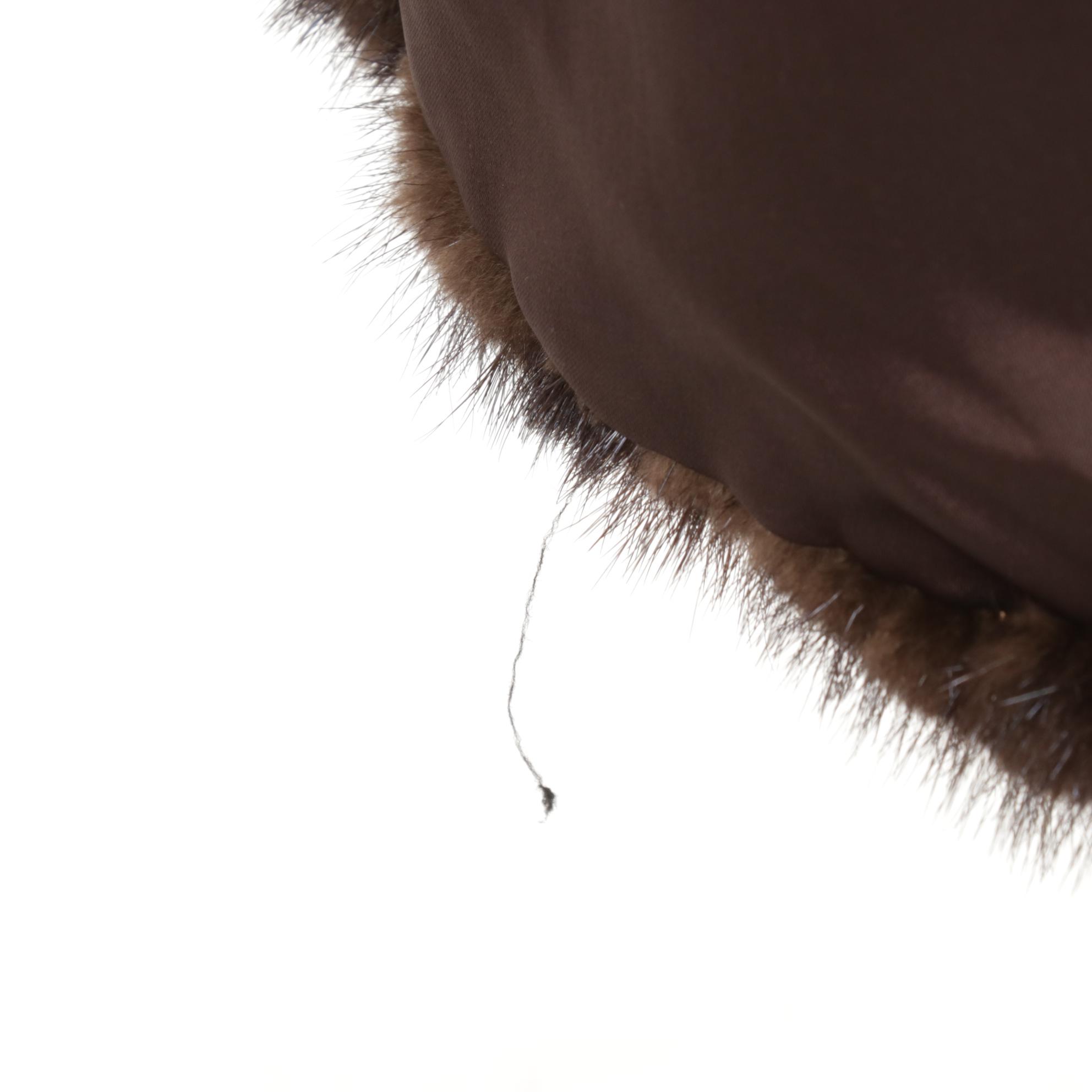 Mahogany Mink Fur Stroller