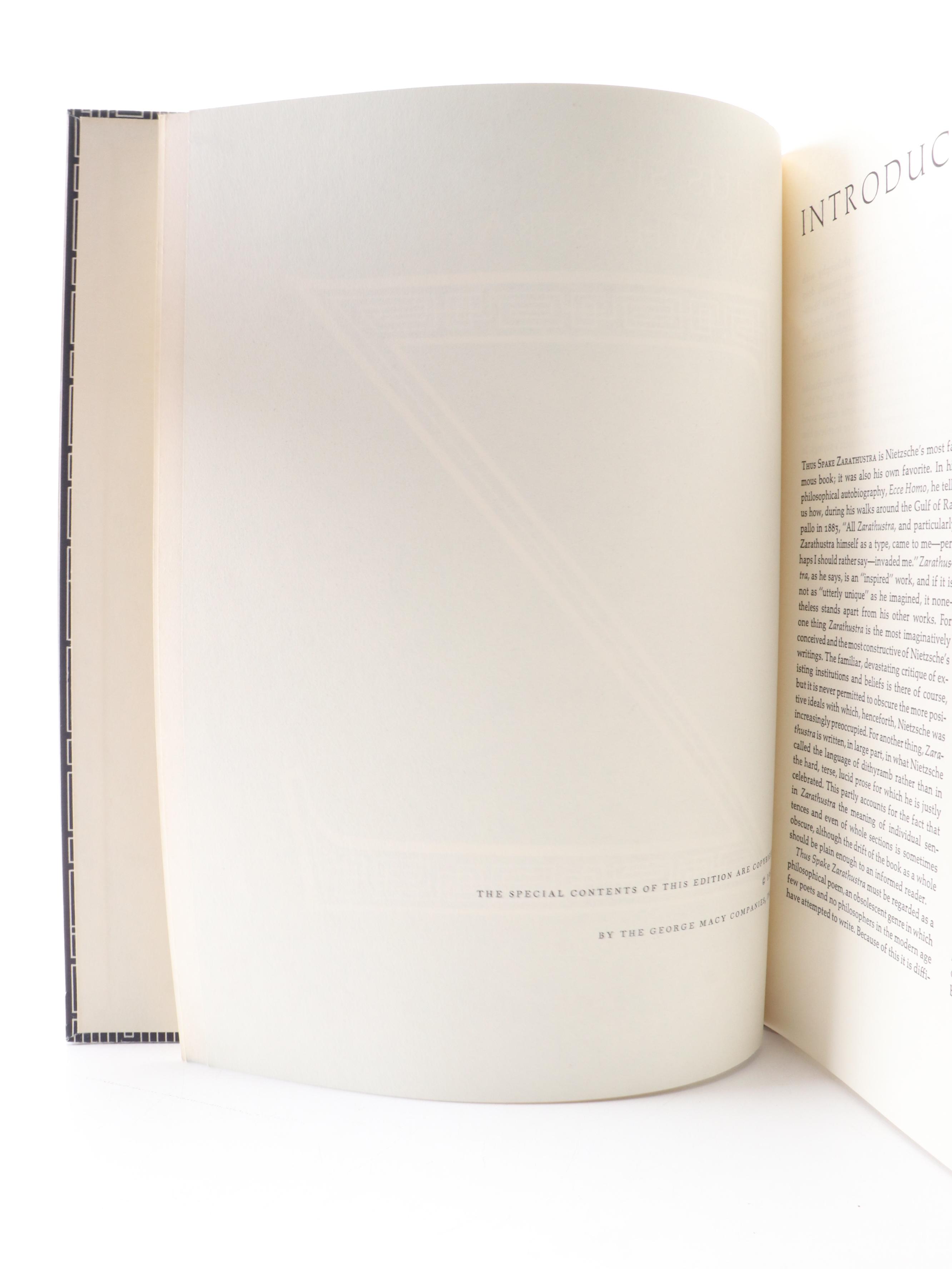 "Thus Spoke Zarathustra" by Friedrich Nietzsche, 1967