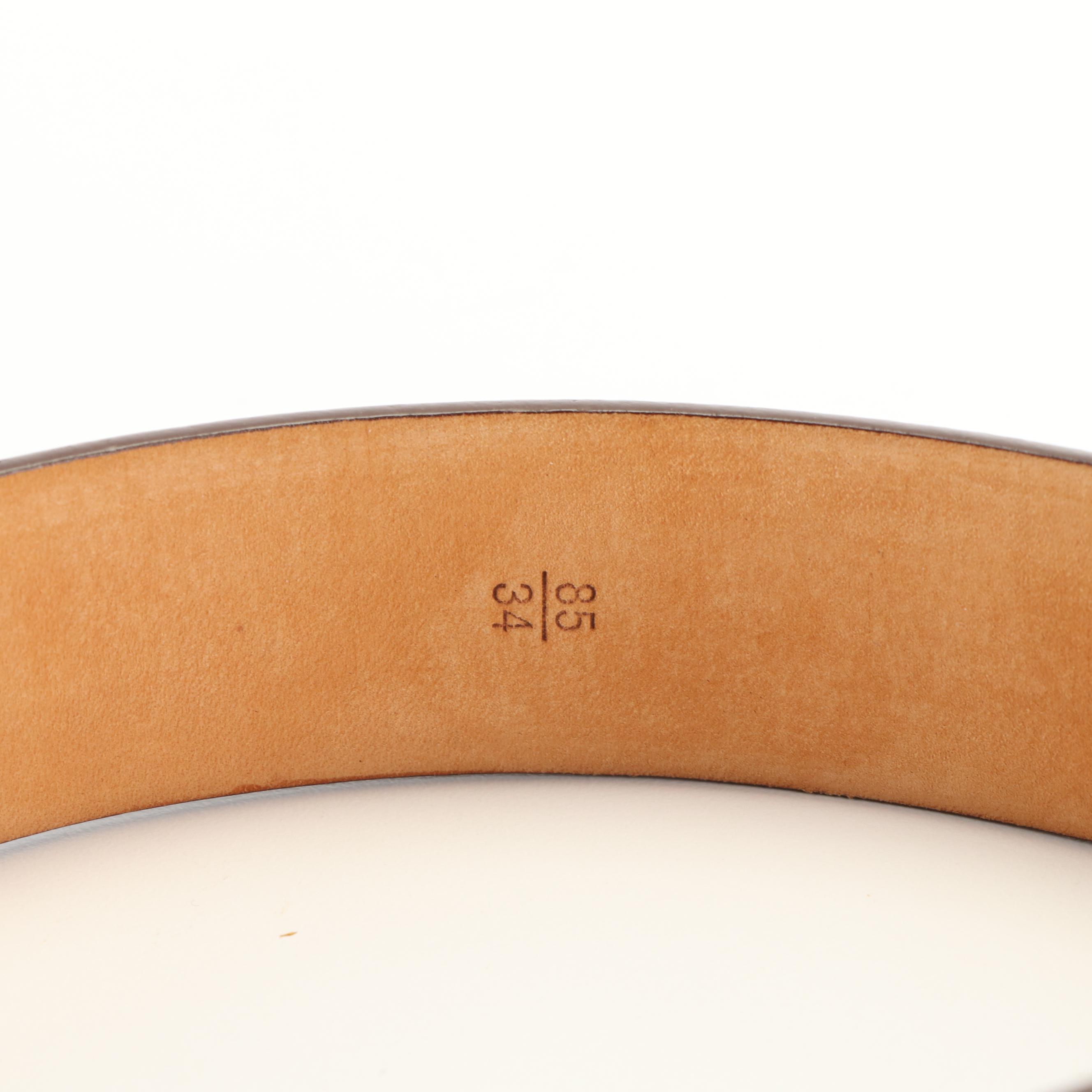 Louis Vuitton Monogram Canvas and Leather Belt