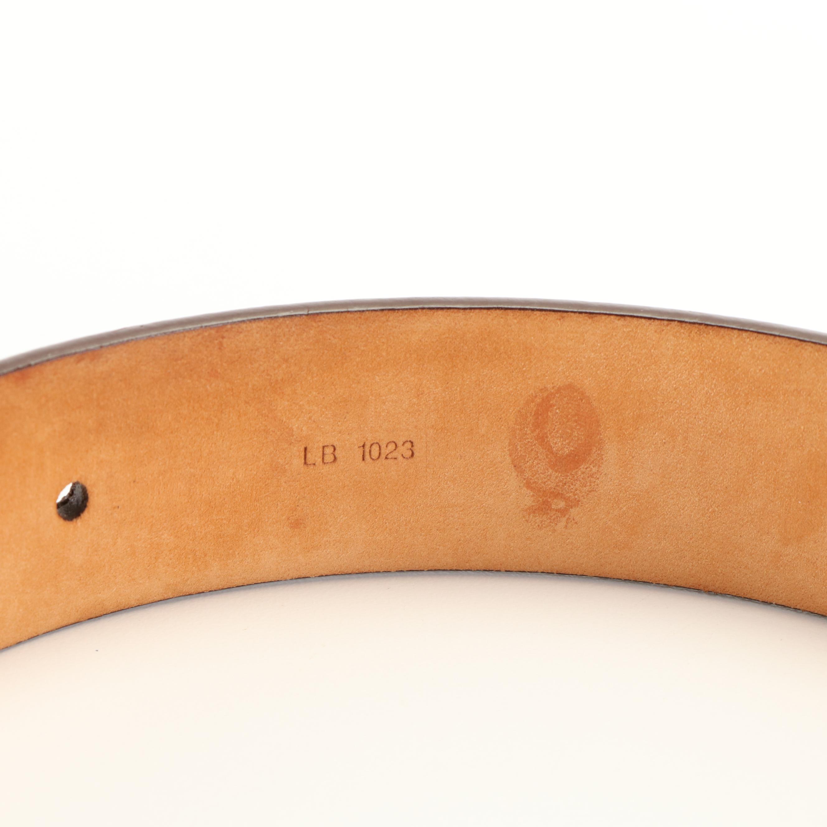 Louis Vuitton Monogram Canvas and Leather Belt