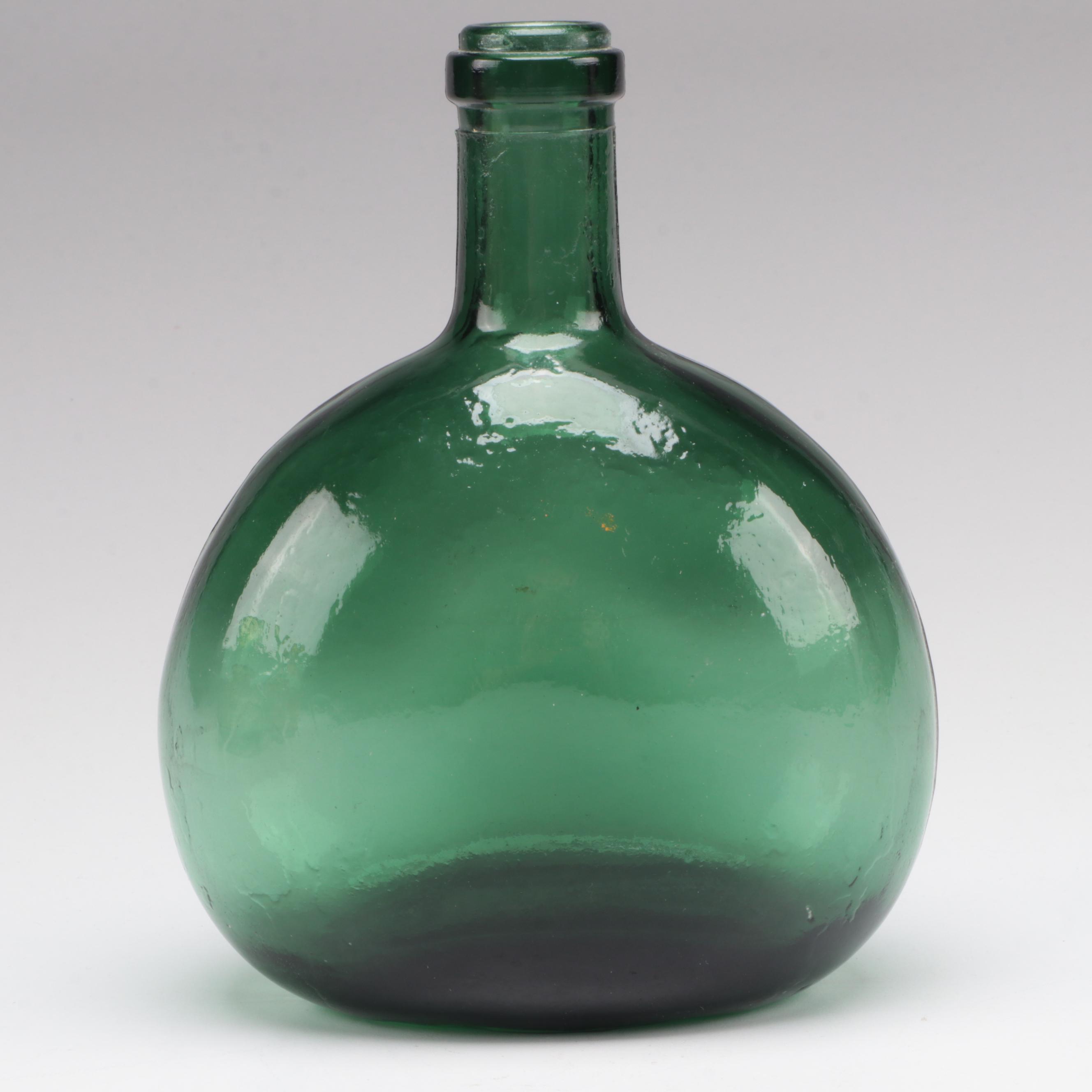 Pilgrim Glass Pitcher with Mold Blown Glass Bottle and Vase