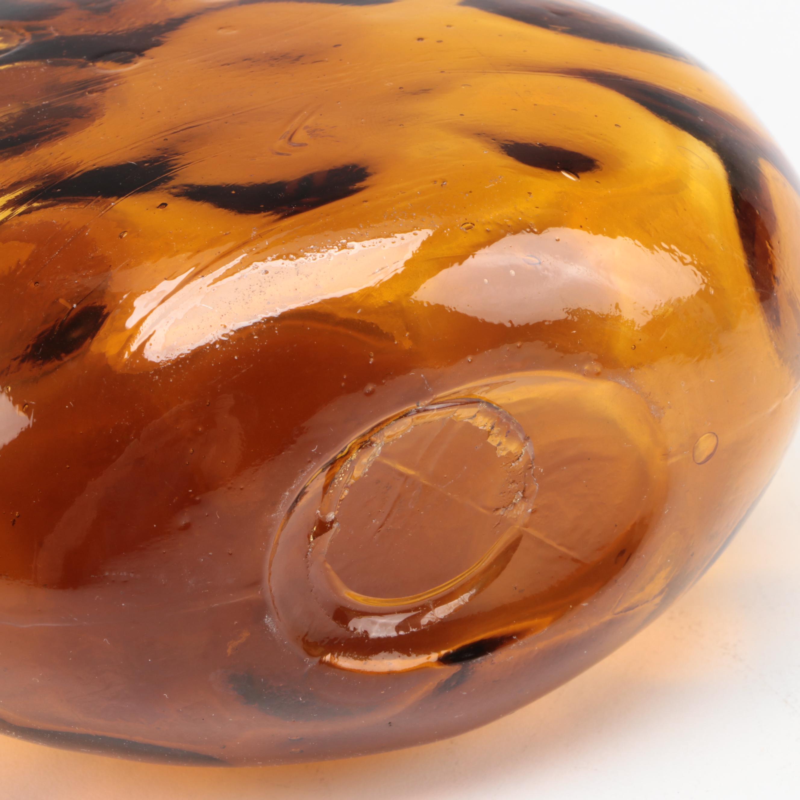 Pilgrim Glass Pitcher with Mold Blown Glass Bottle and Vase