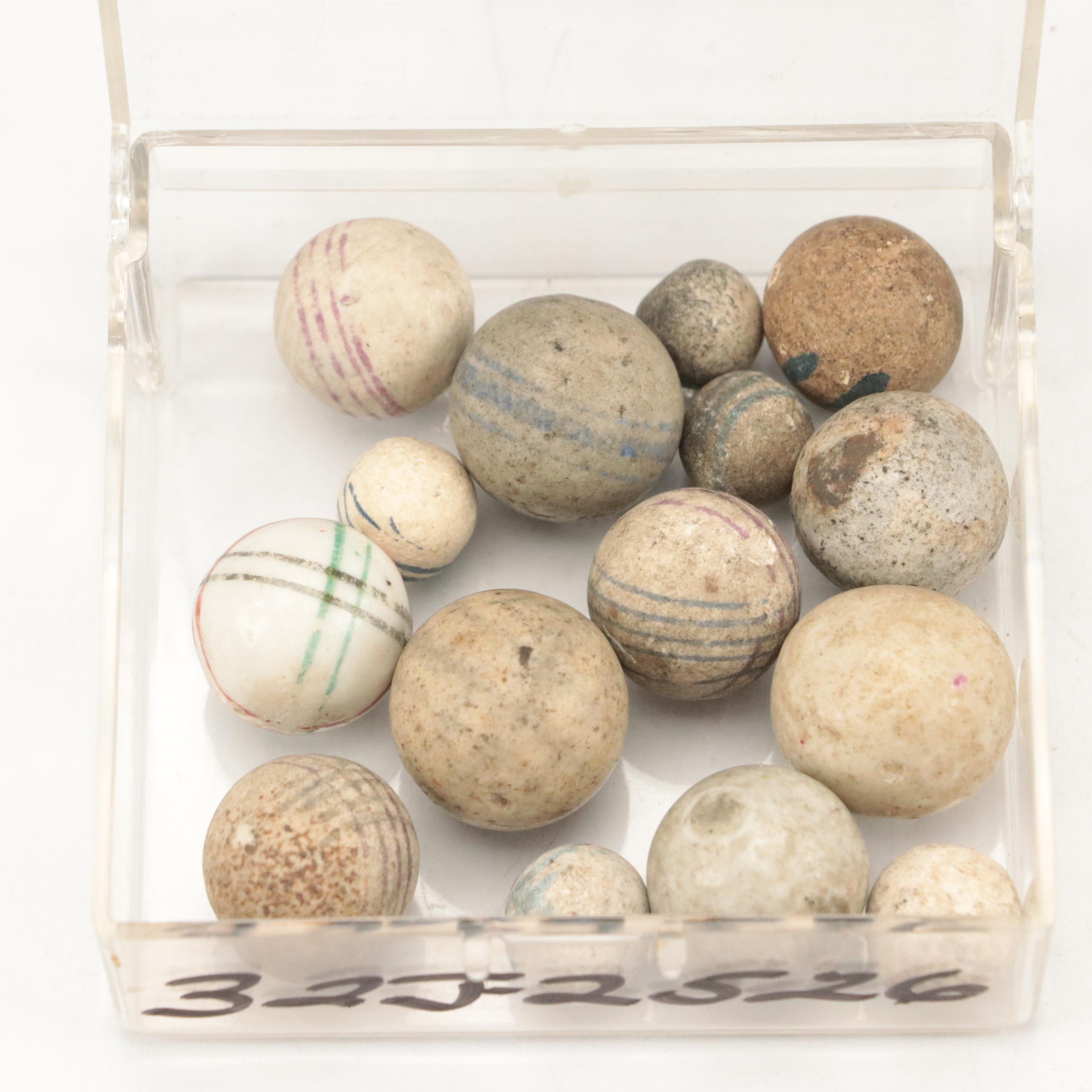 Bennington, Porcelain, and Other Stoneware Marbles