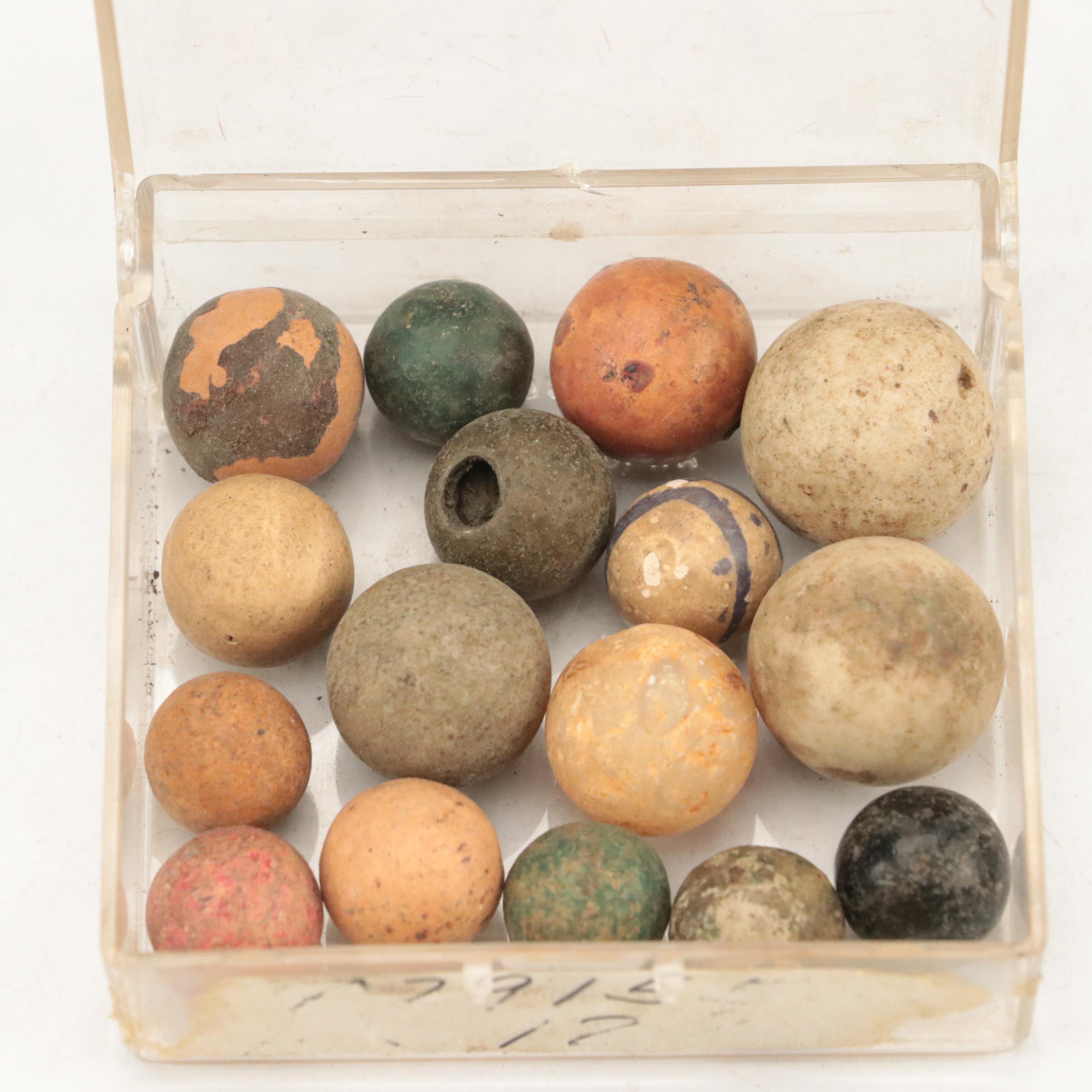 Bennington, Porcelain, and Other Stoneware Marbles
