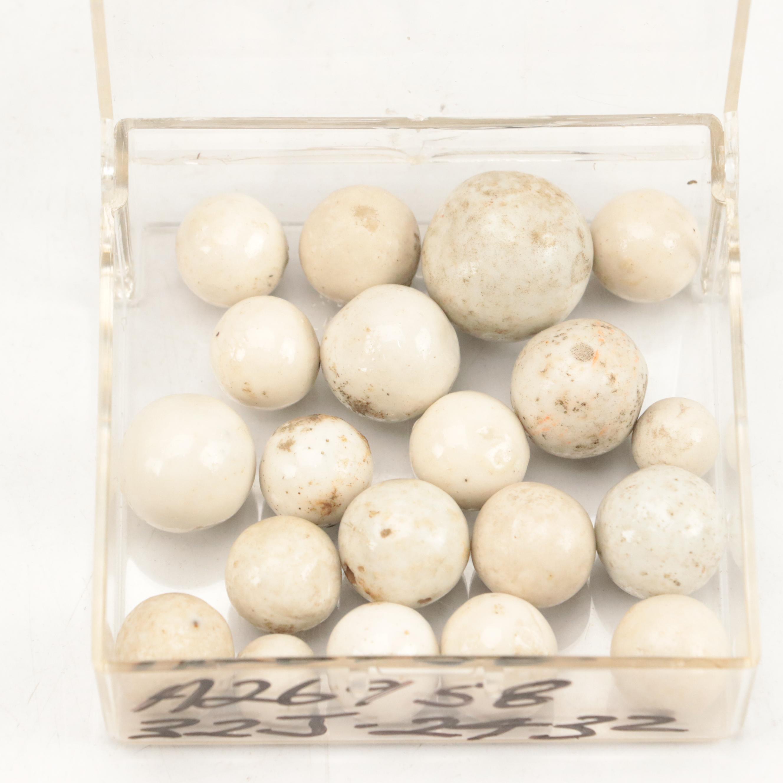 Bennington, Porcelain, and Other Stoneware Marbles