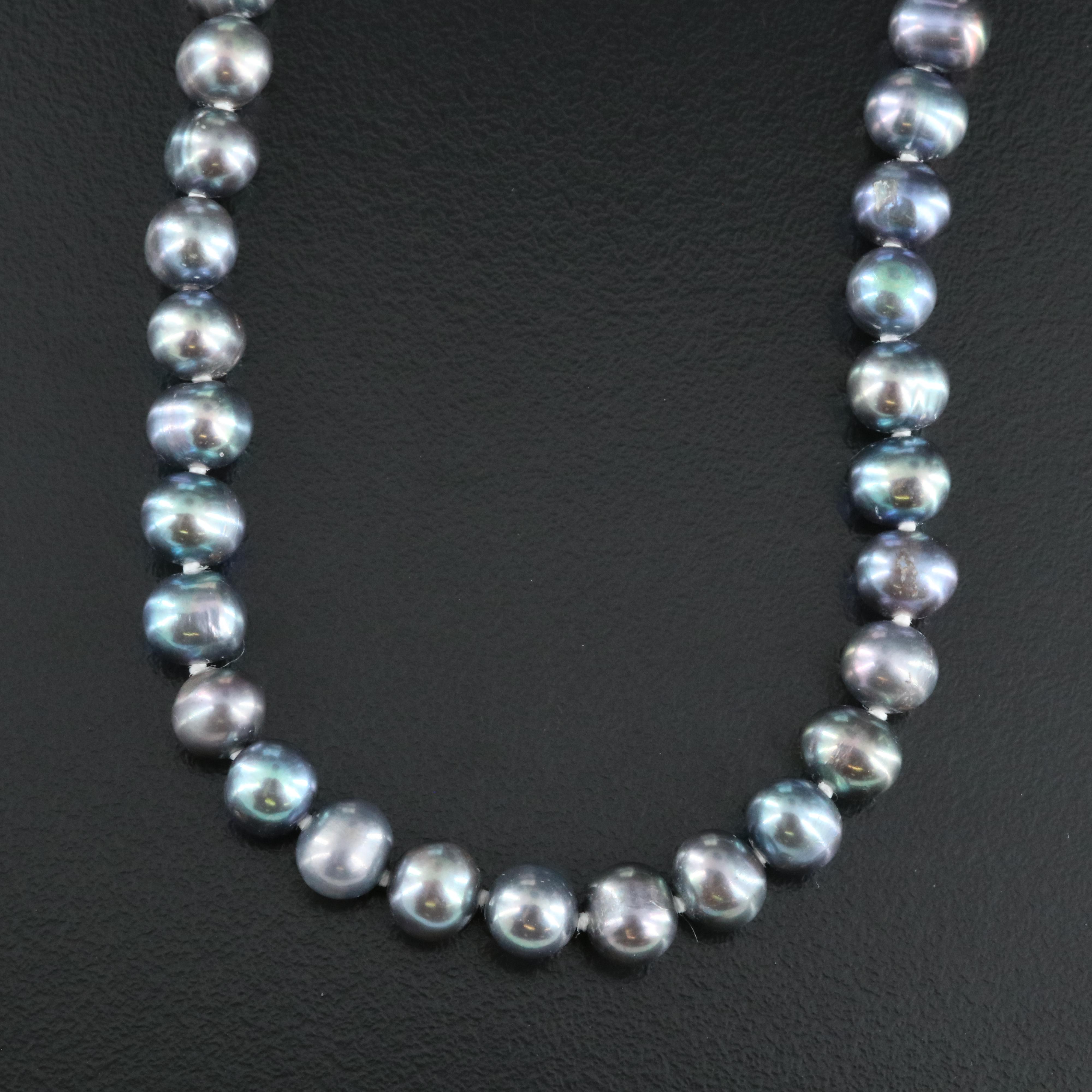 Pearl Necklace with Sterling Clasp