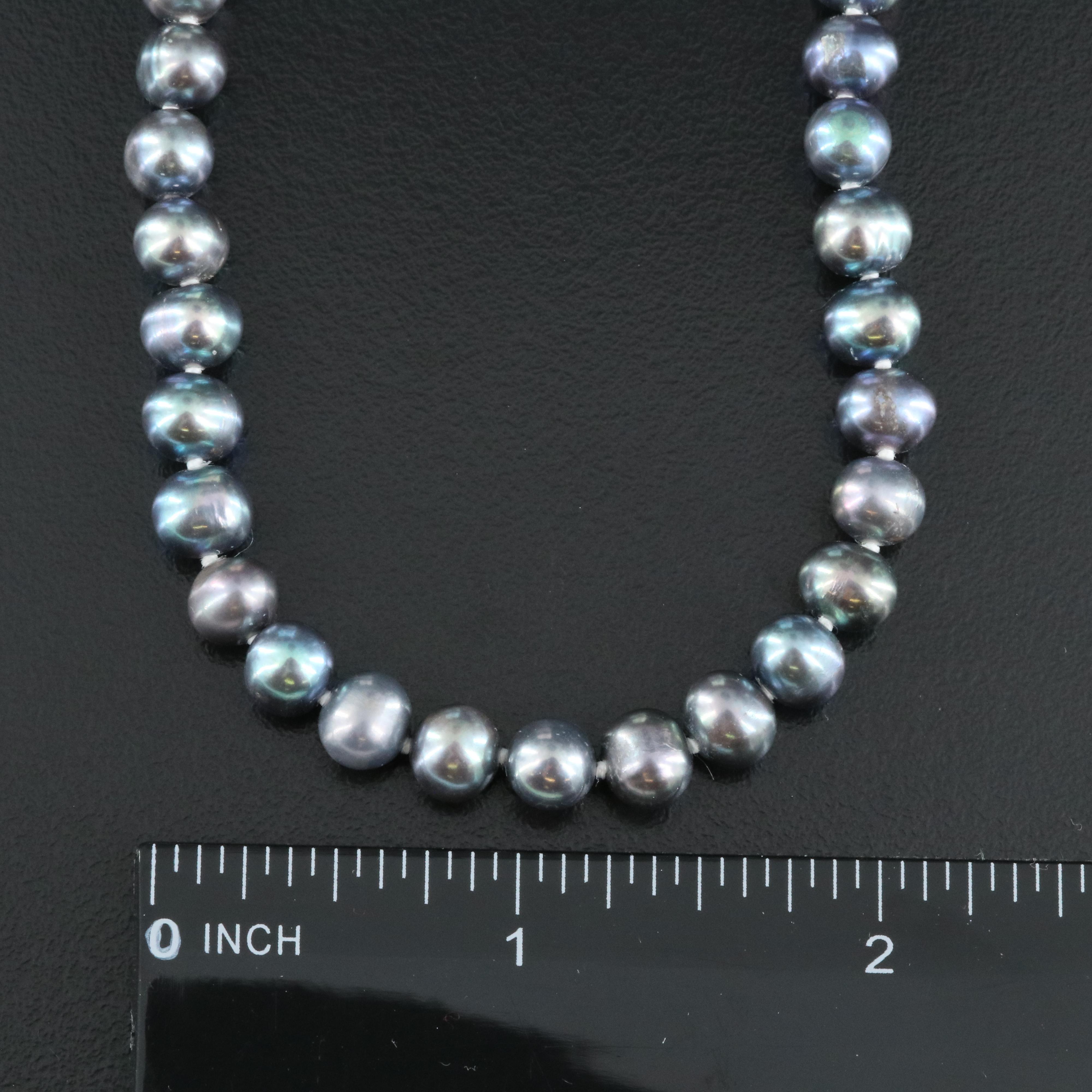 Pearl Necklace with Sterling Clasp
