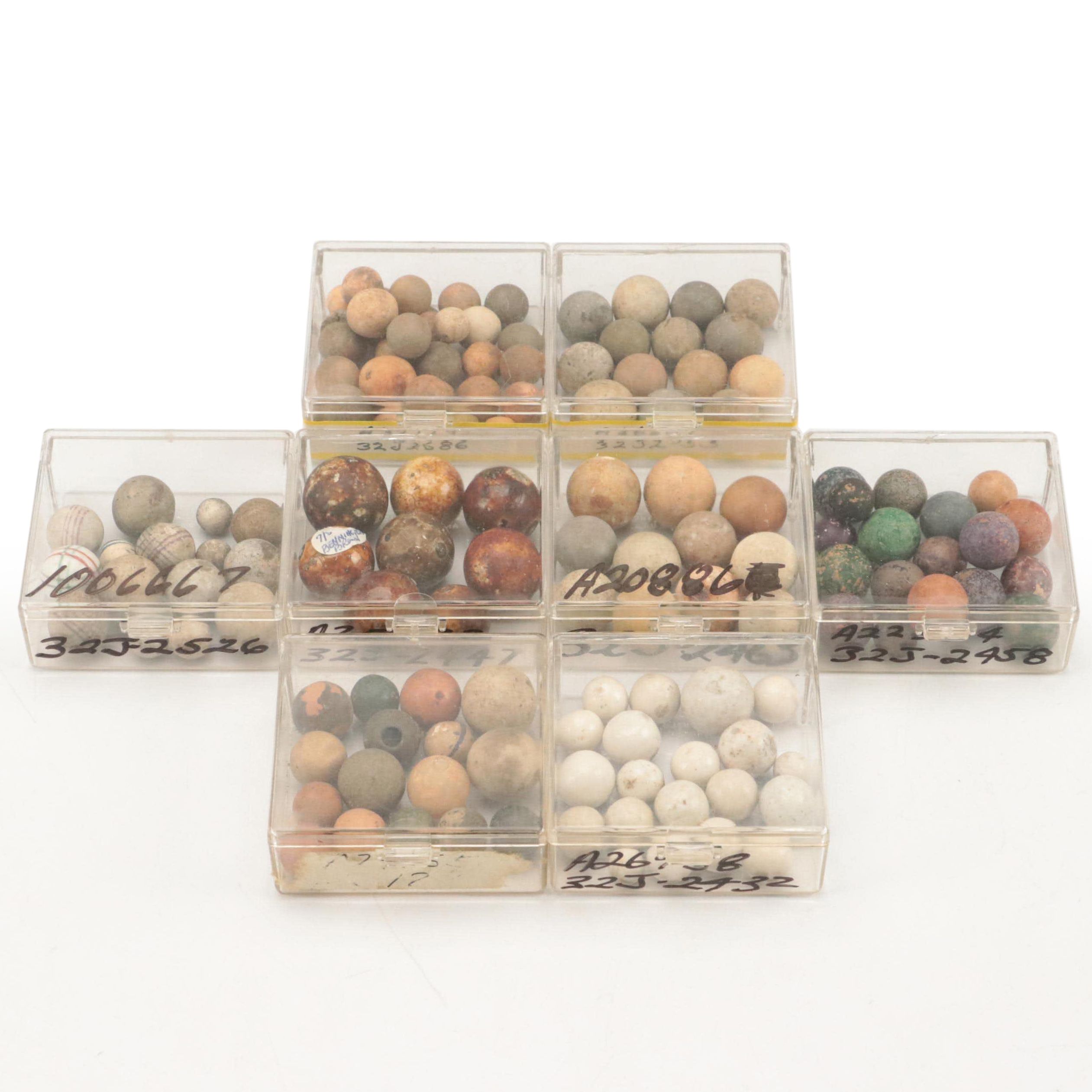 Bennington, Porcelain, and Other Stoneware Marbles
