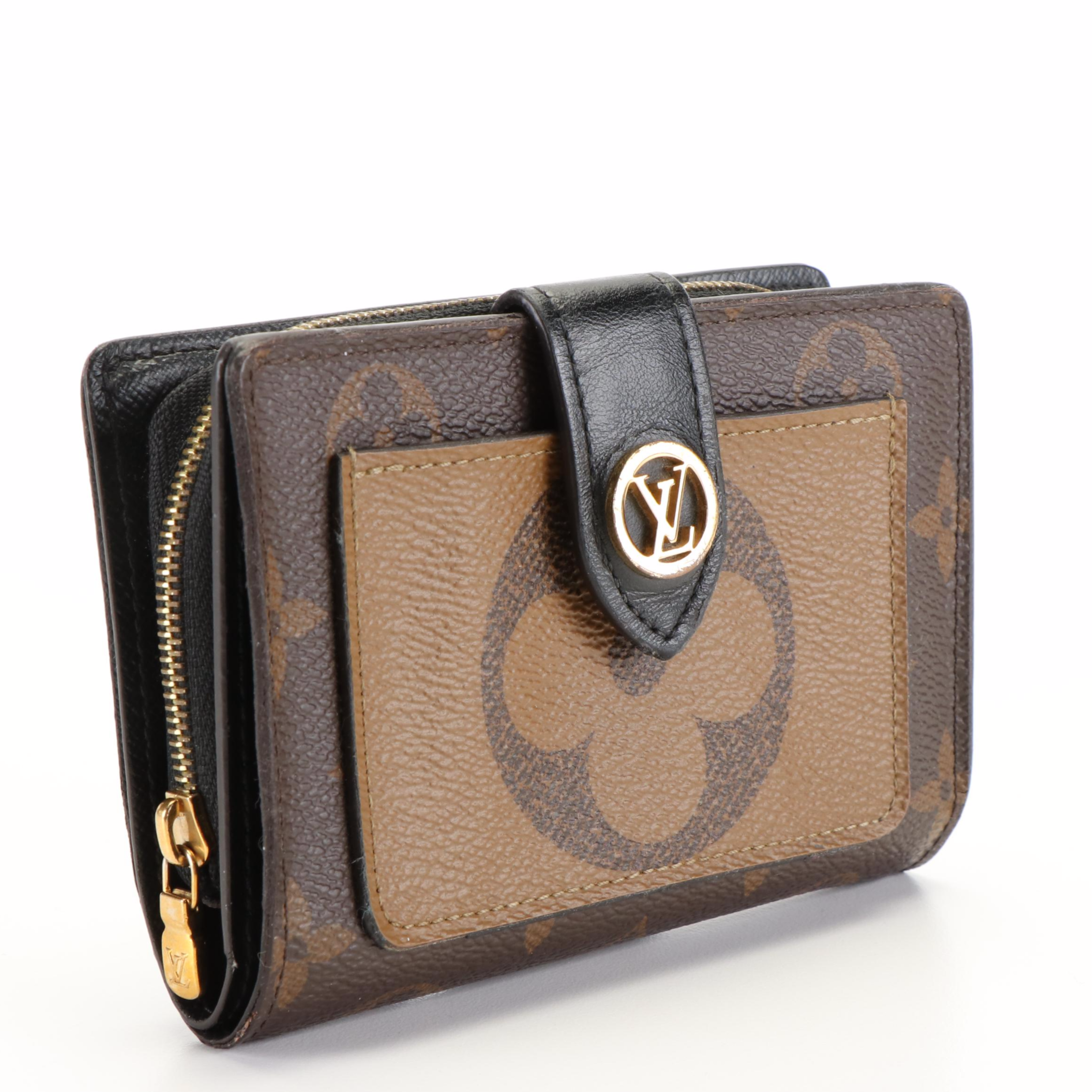 Louis Vuitton Juliette Wallet in Reverse Monogram Coated Canvas EBTH