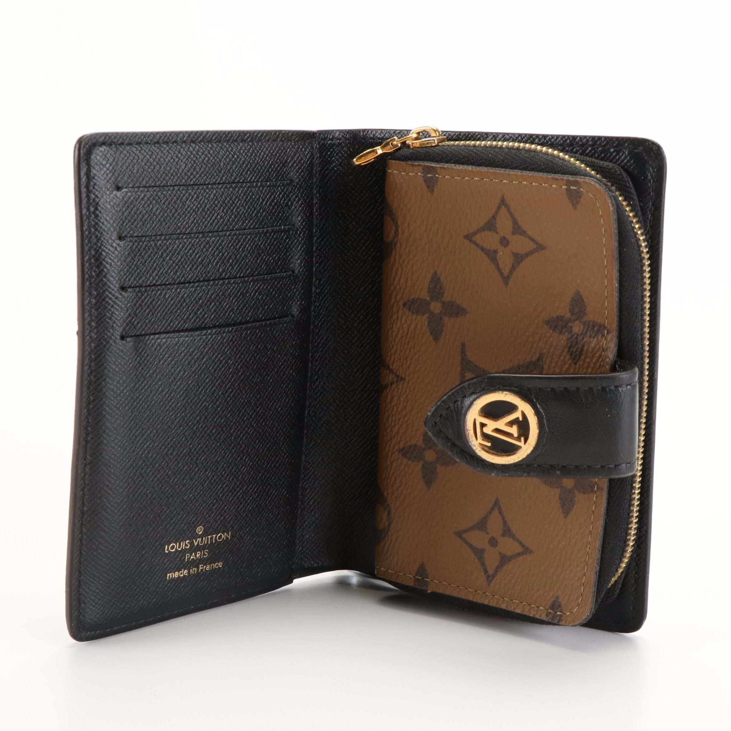 Louis Vuitton Juliette Wallet in Reverse Monogram Coated Canvas EBTH