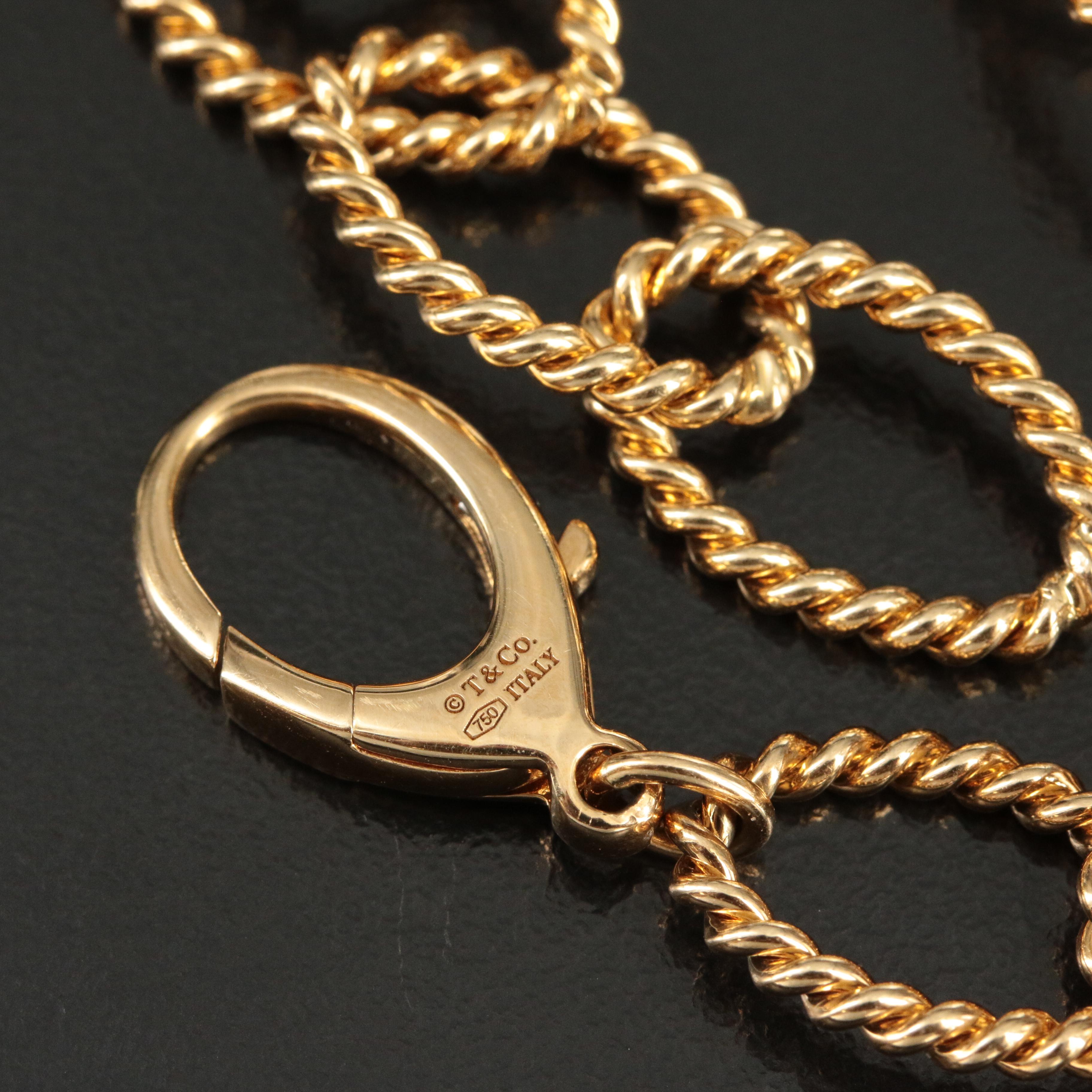 Tiffany & Co. 18K Twisted Oval Link Bracelet