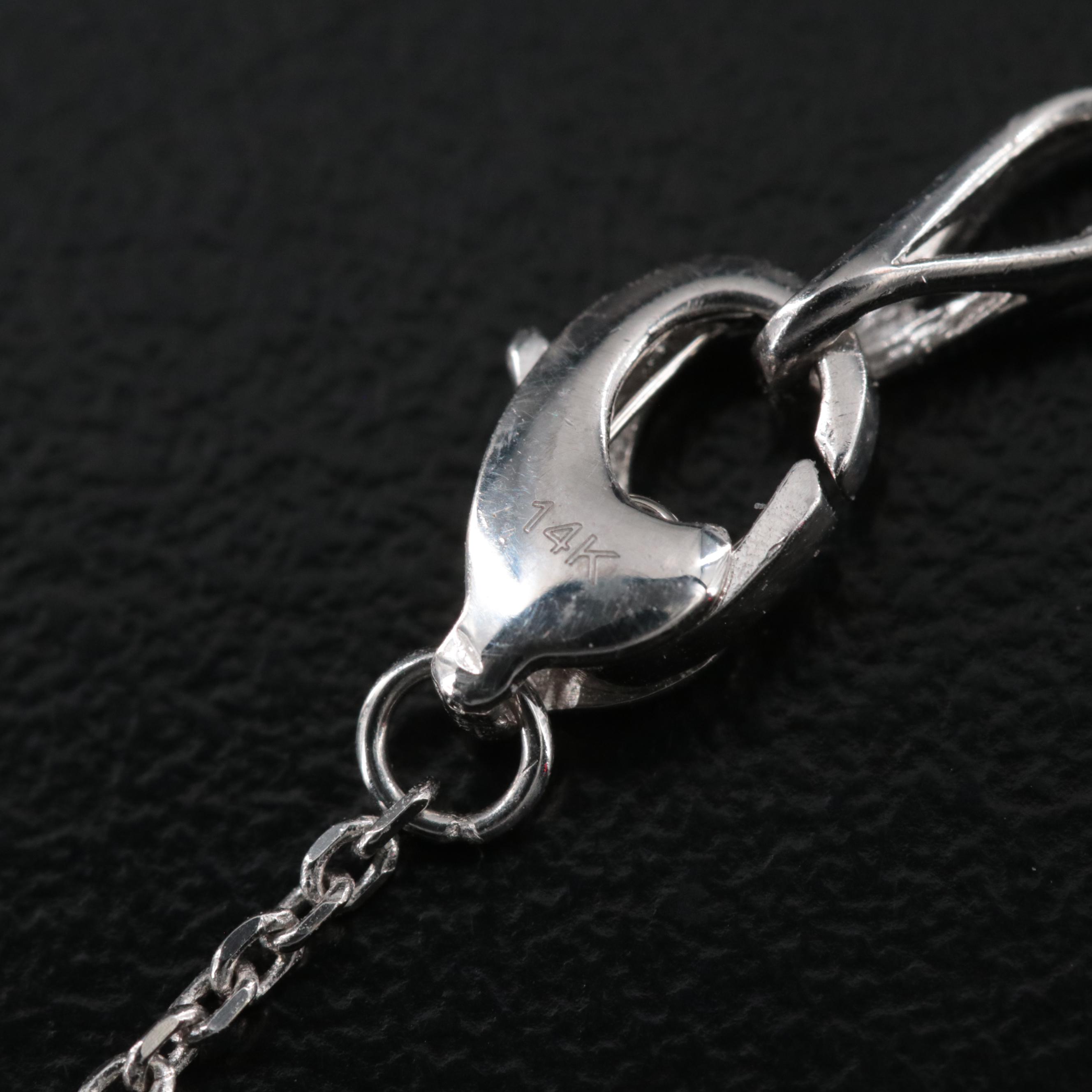 14K 3.00 CTW Diamond Station Necklace