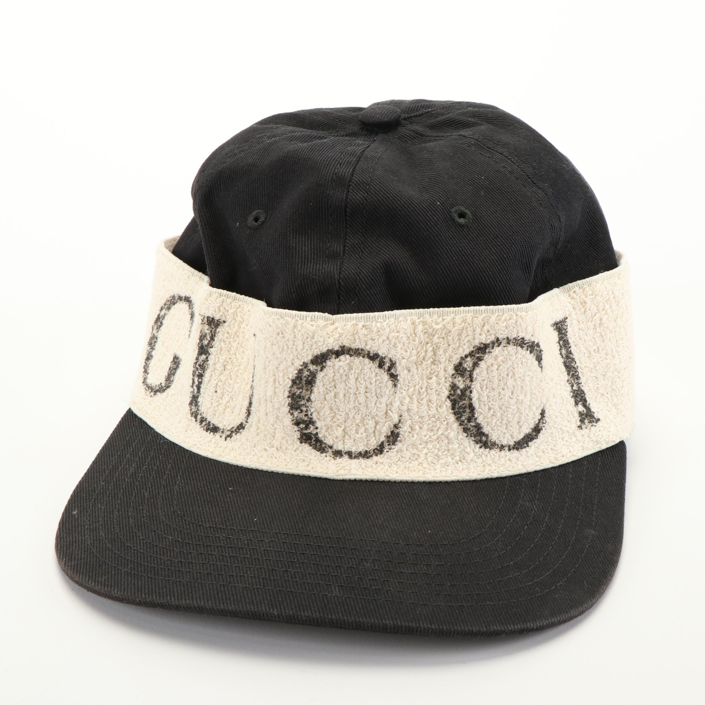 Gucci Logo Baseball Hat with Terry Cloth Band