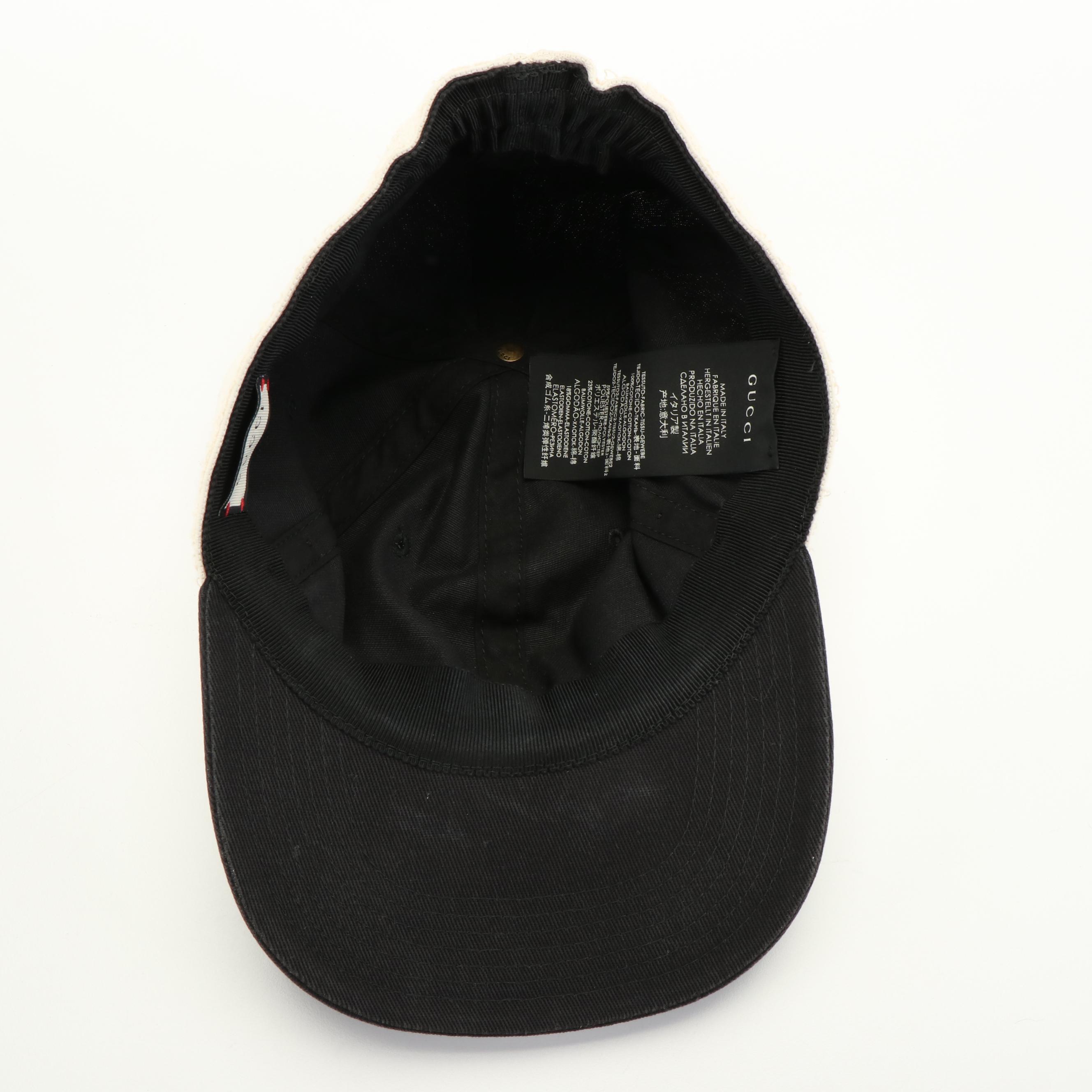 Gucci Logo Baseball Hat with Terry Cloth Band
