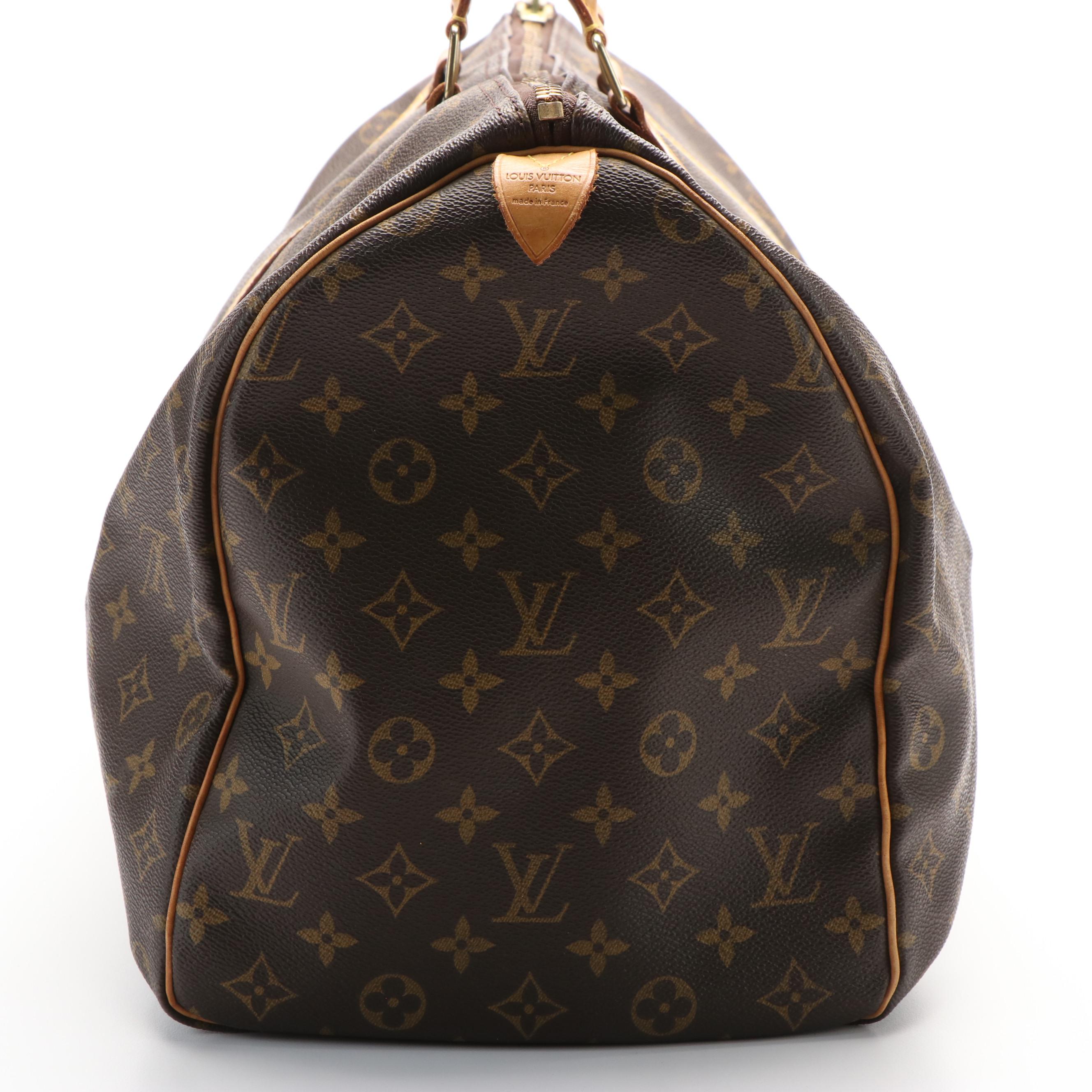 Louis Vuitton Keepall 50 in Brown Monogram Canvas