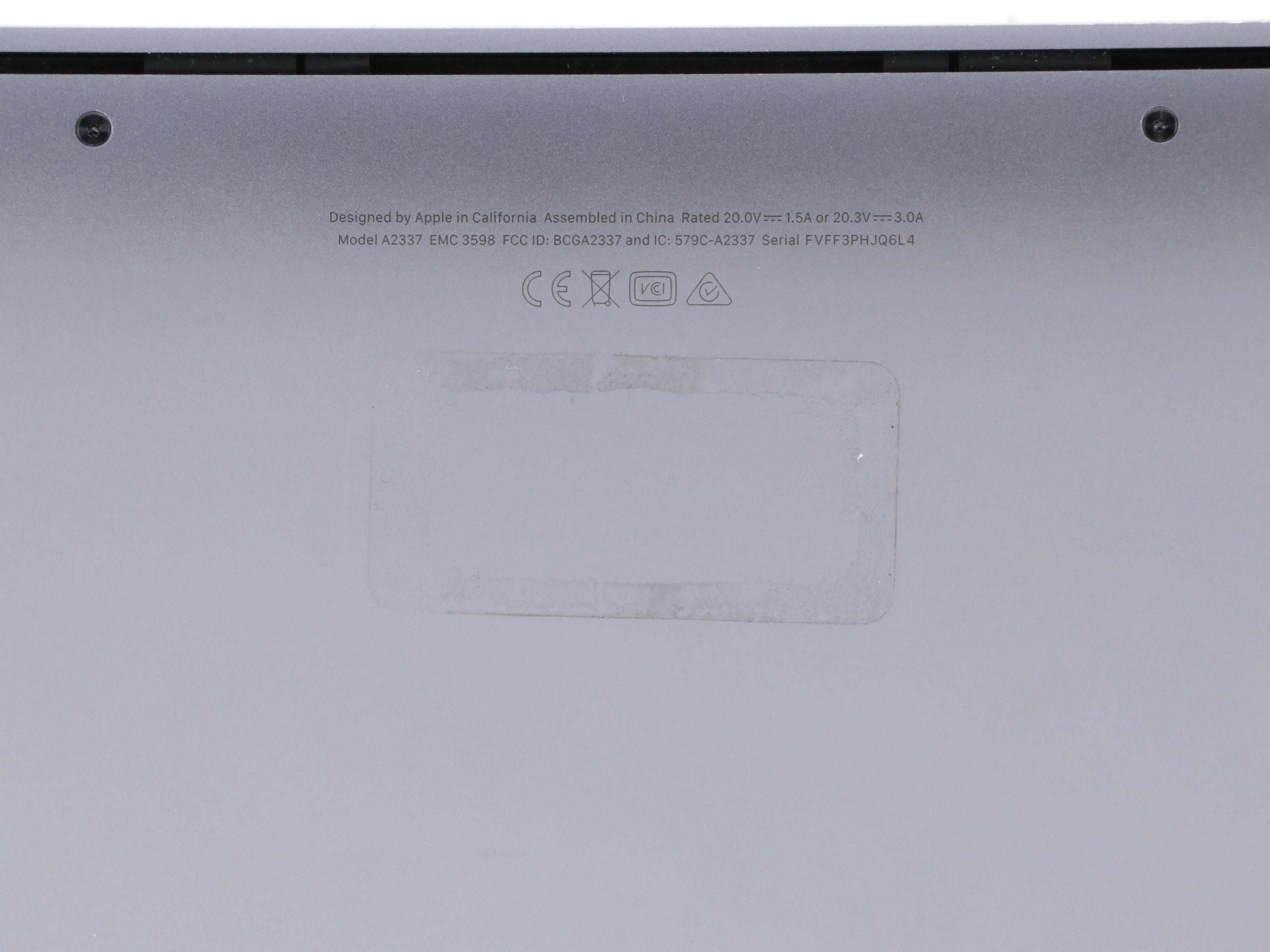 Apple MacBook Air 13" Silver Laptop, 2020