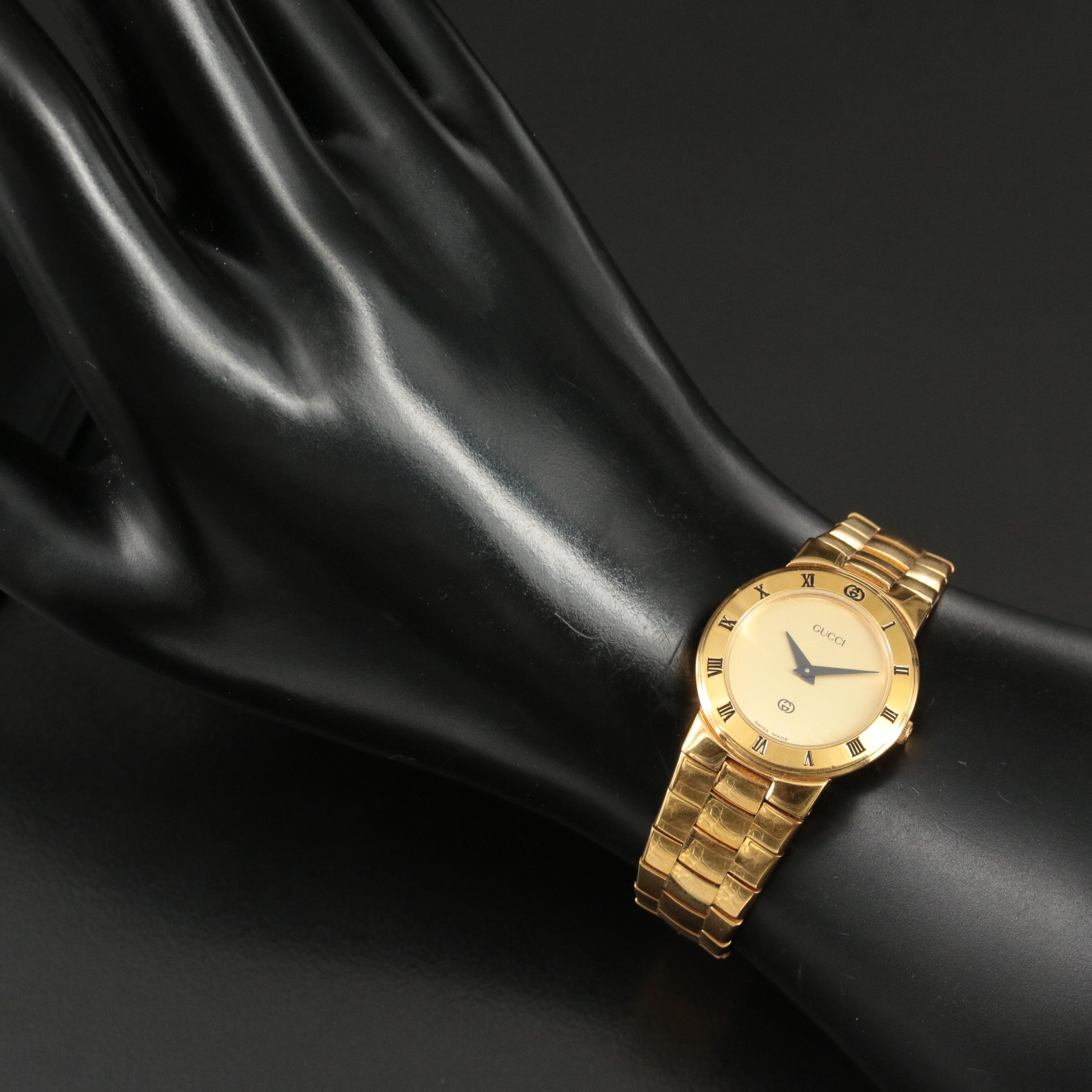 Gucci Swiss Made Gold Plate Quartz Watch