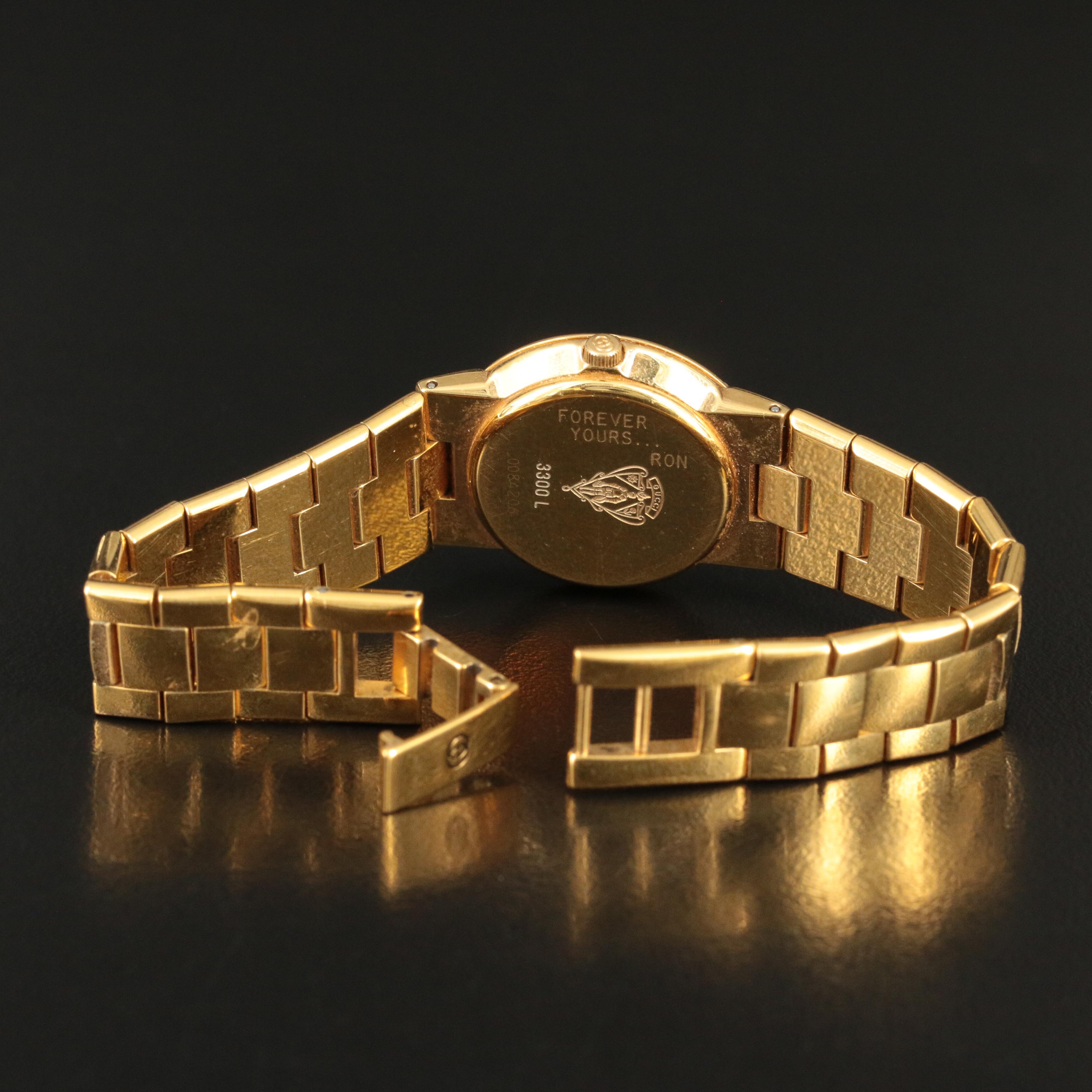 Gucci Swiss Made Gold Plate Quartz Watch