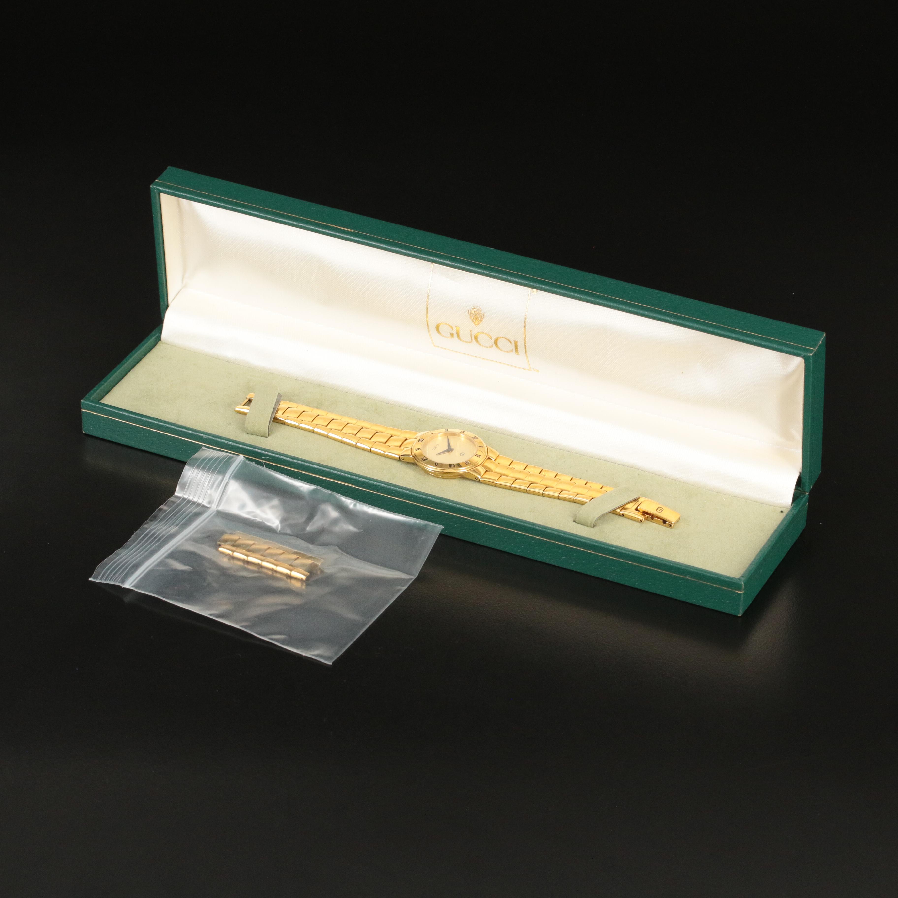 Gucci Swiss Made Gold Plate Quartz Watch