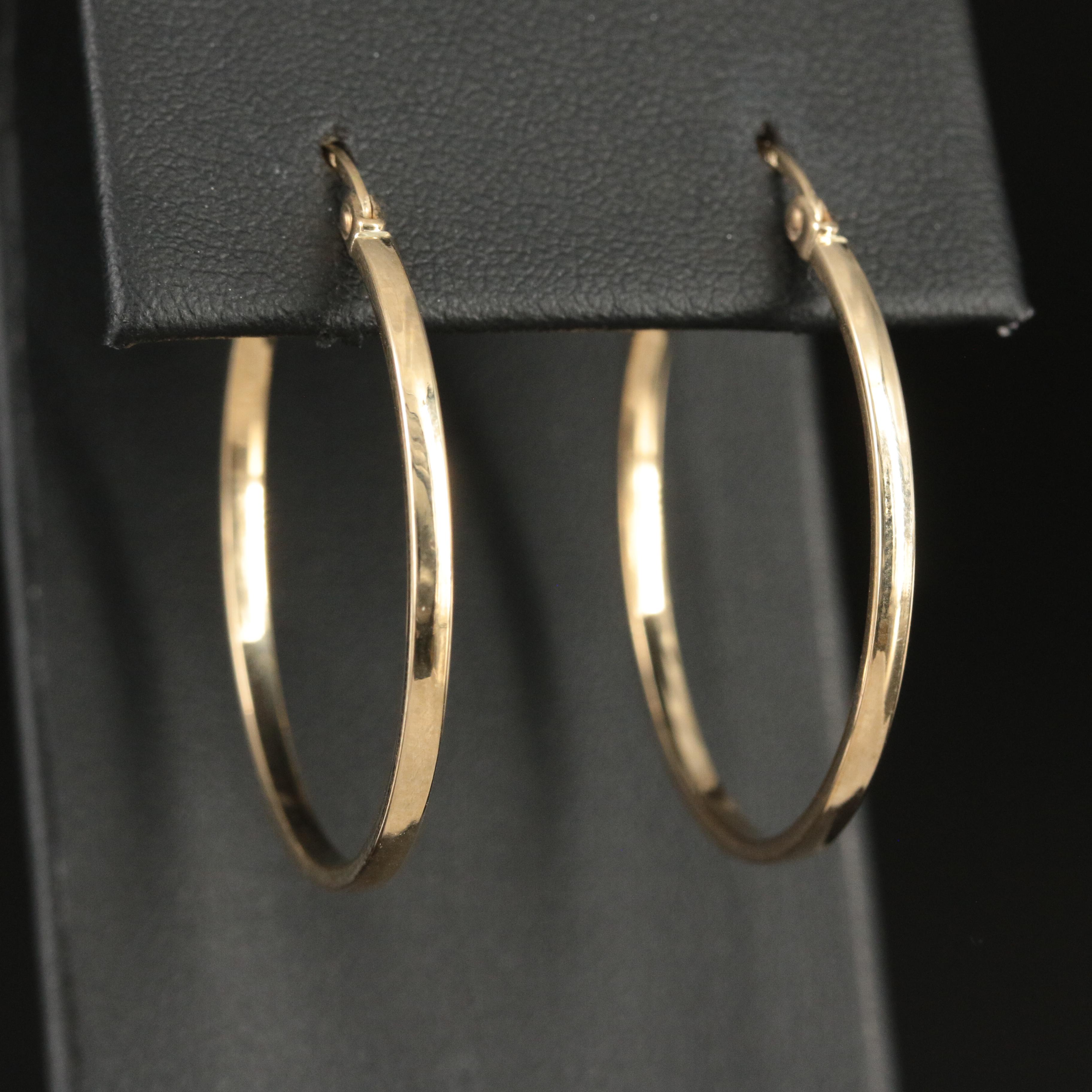 14K Hoops