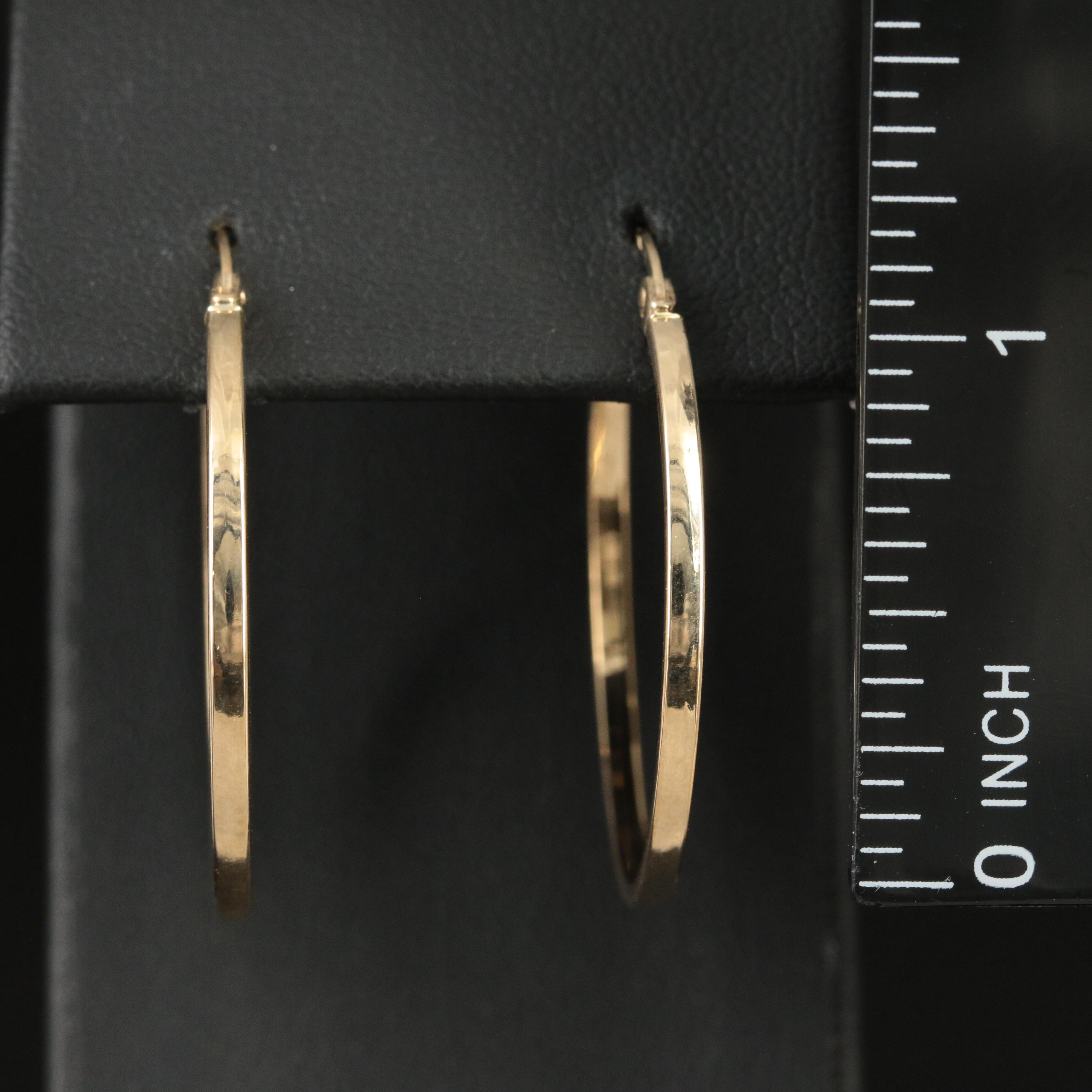 14K Hoops