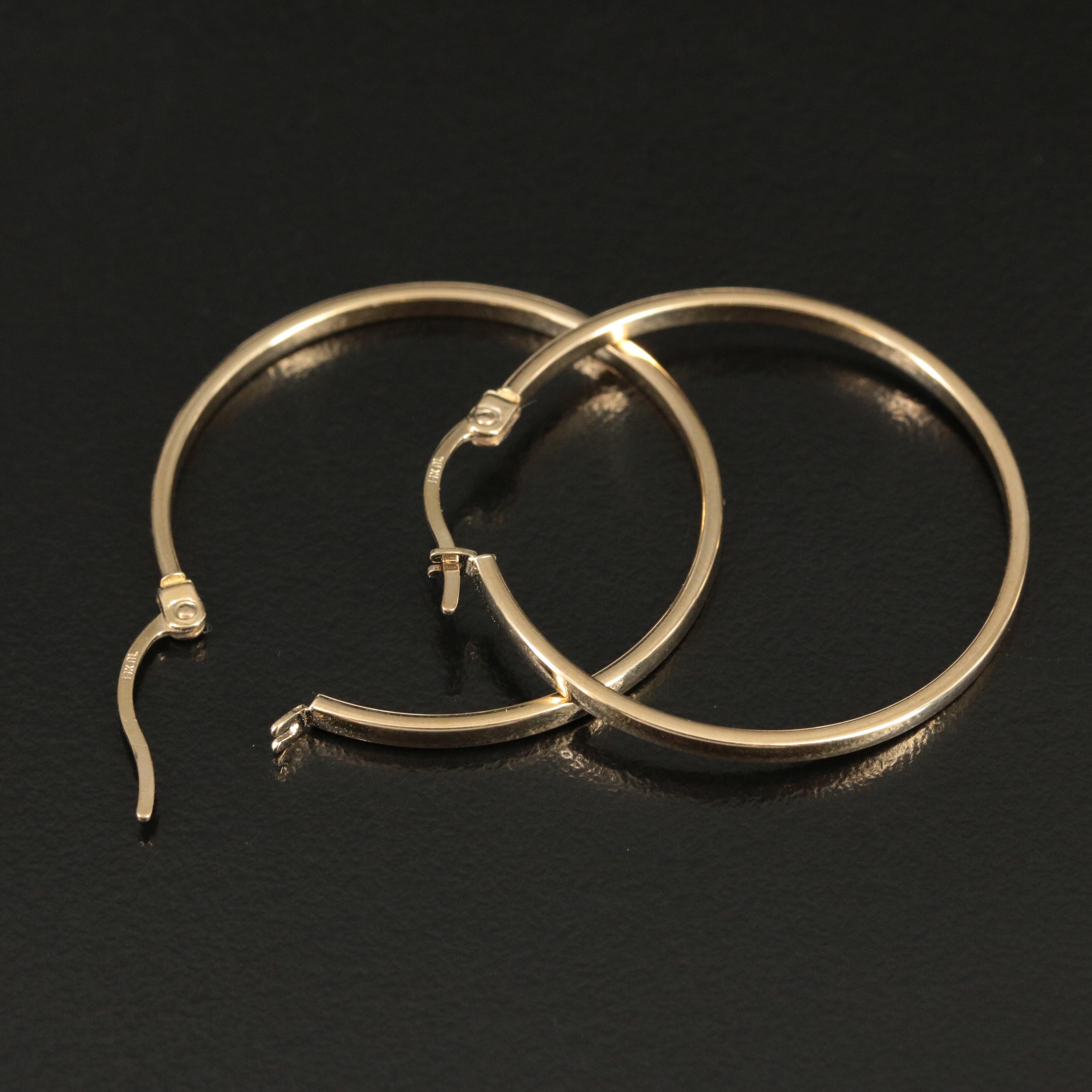 14K Hoops
