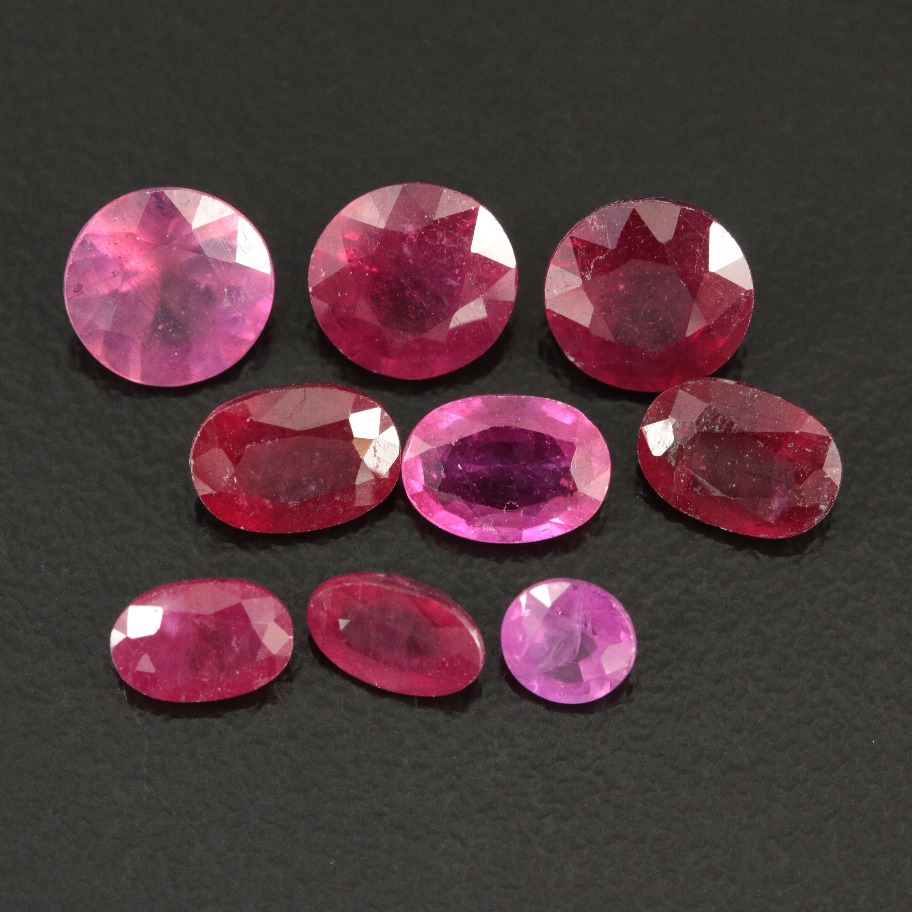 Loose 10.36 CTW Ruby Lot
