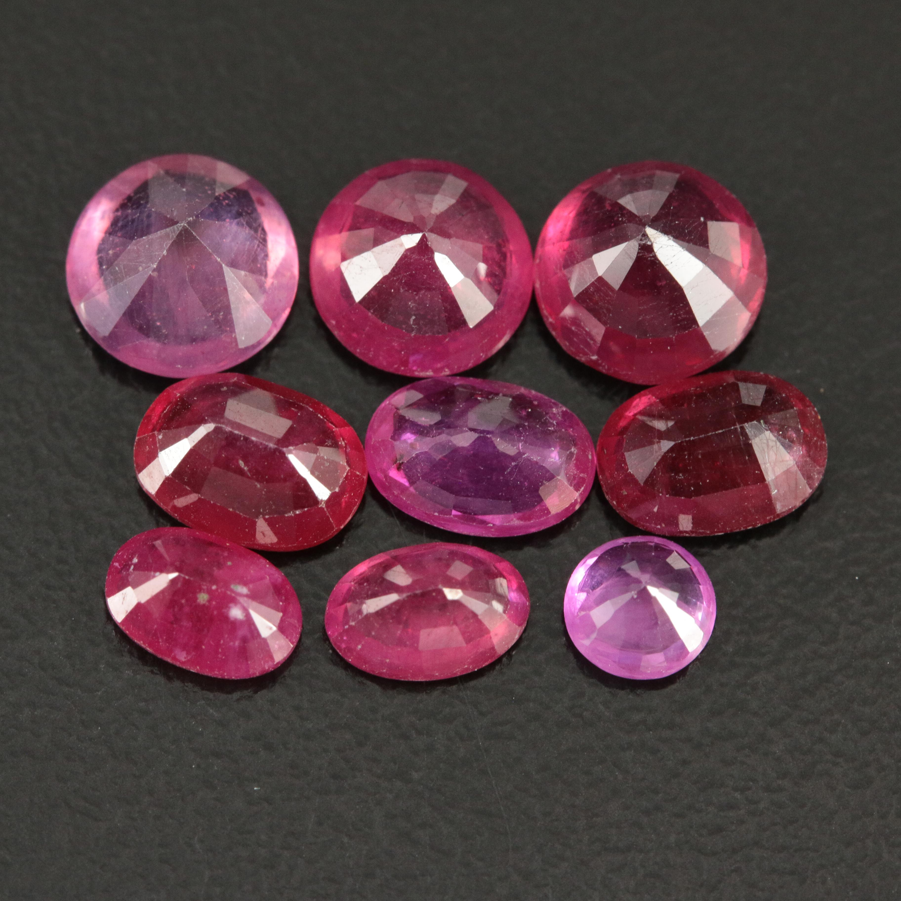 Loose 10.36 CTW Ruby Lot