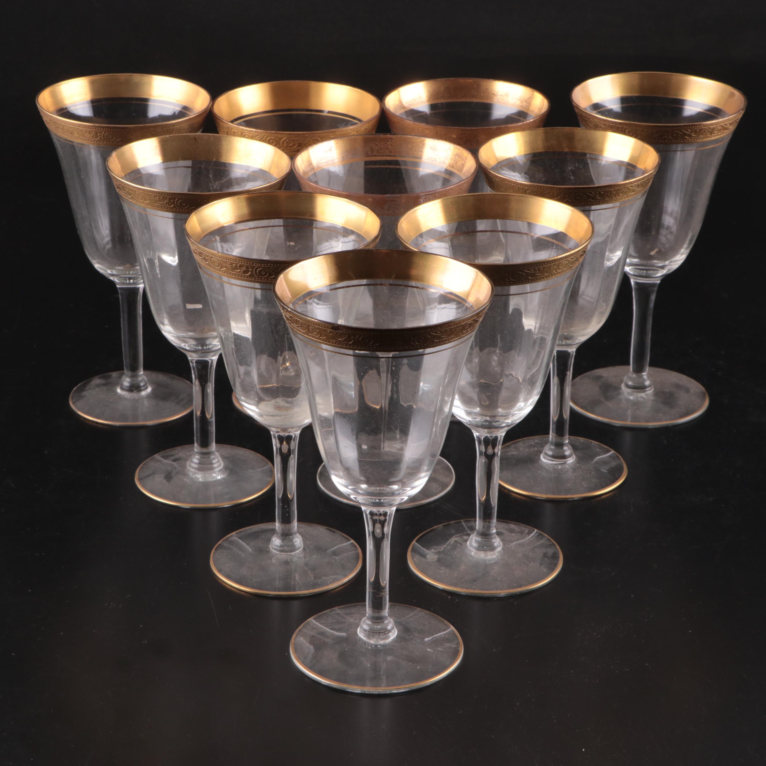 Tiffin-Franciscan "Minton" and Other Stemware, Early to Mid-20th Century