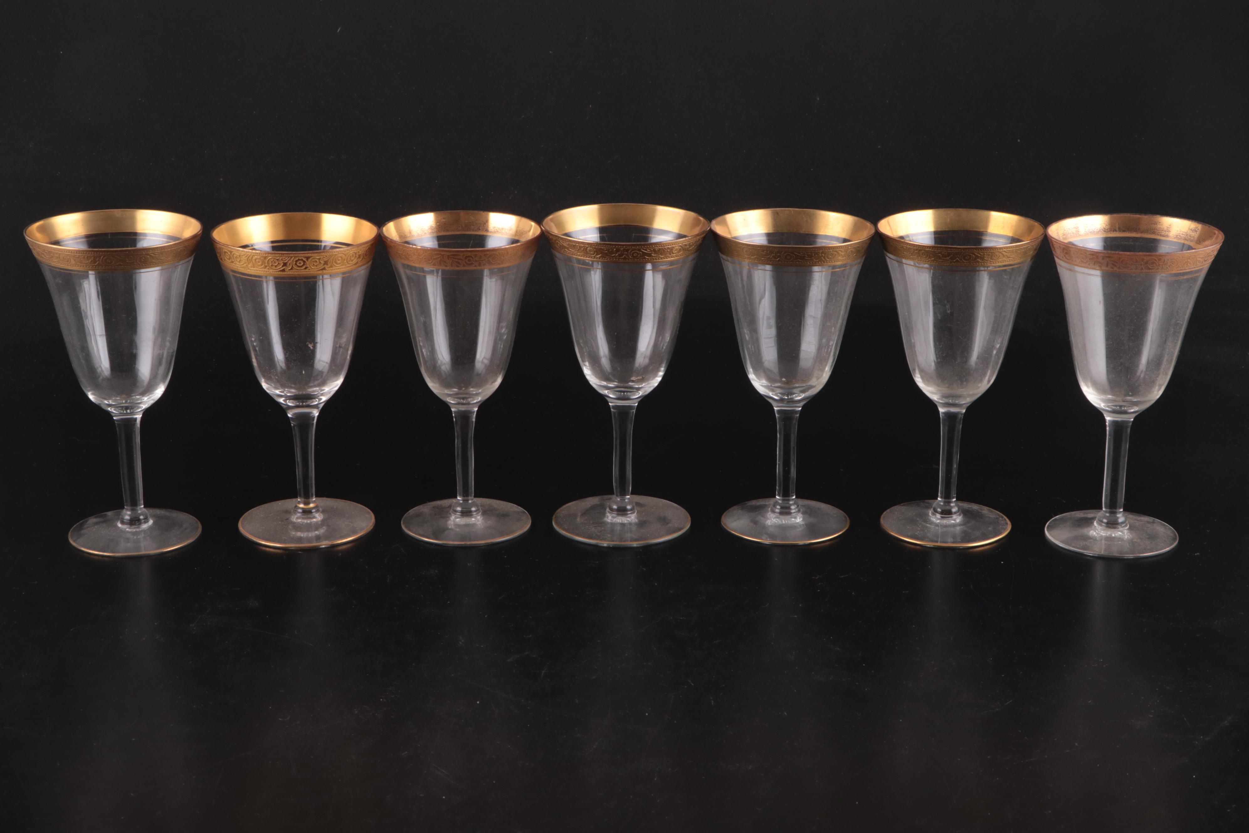 Tiffin-Franciscan "Minton" and Other Stemware, Early to Mid-20th Century