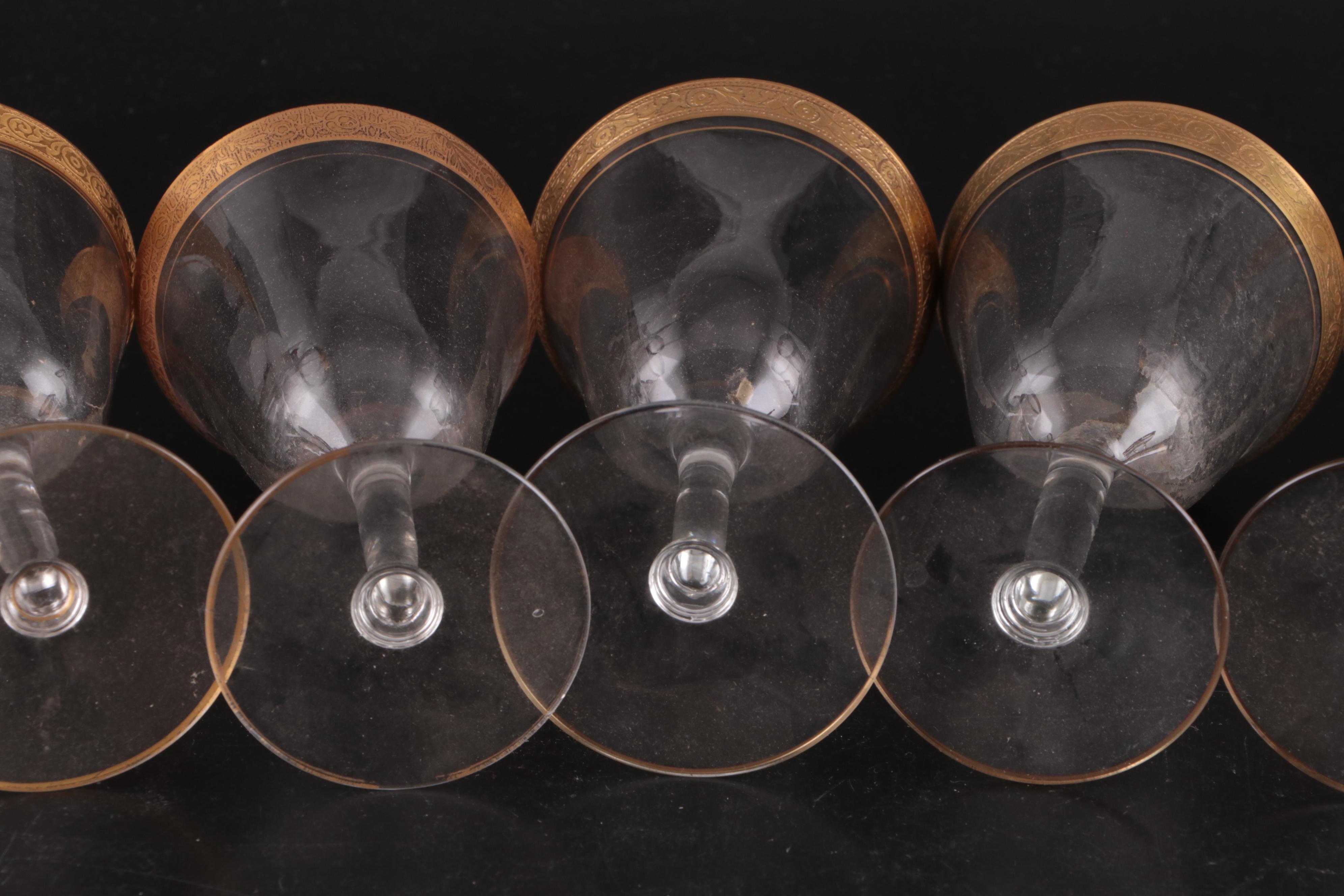 Tiffin-Franciscan "Minton" and Other Stemware, Early to Mid-20th Century