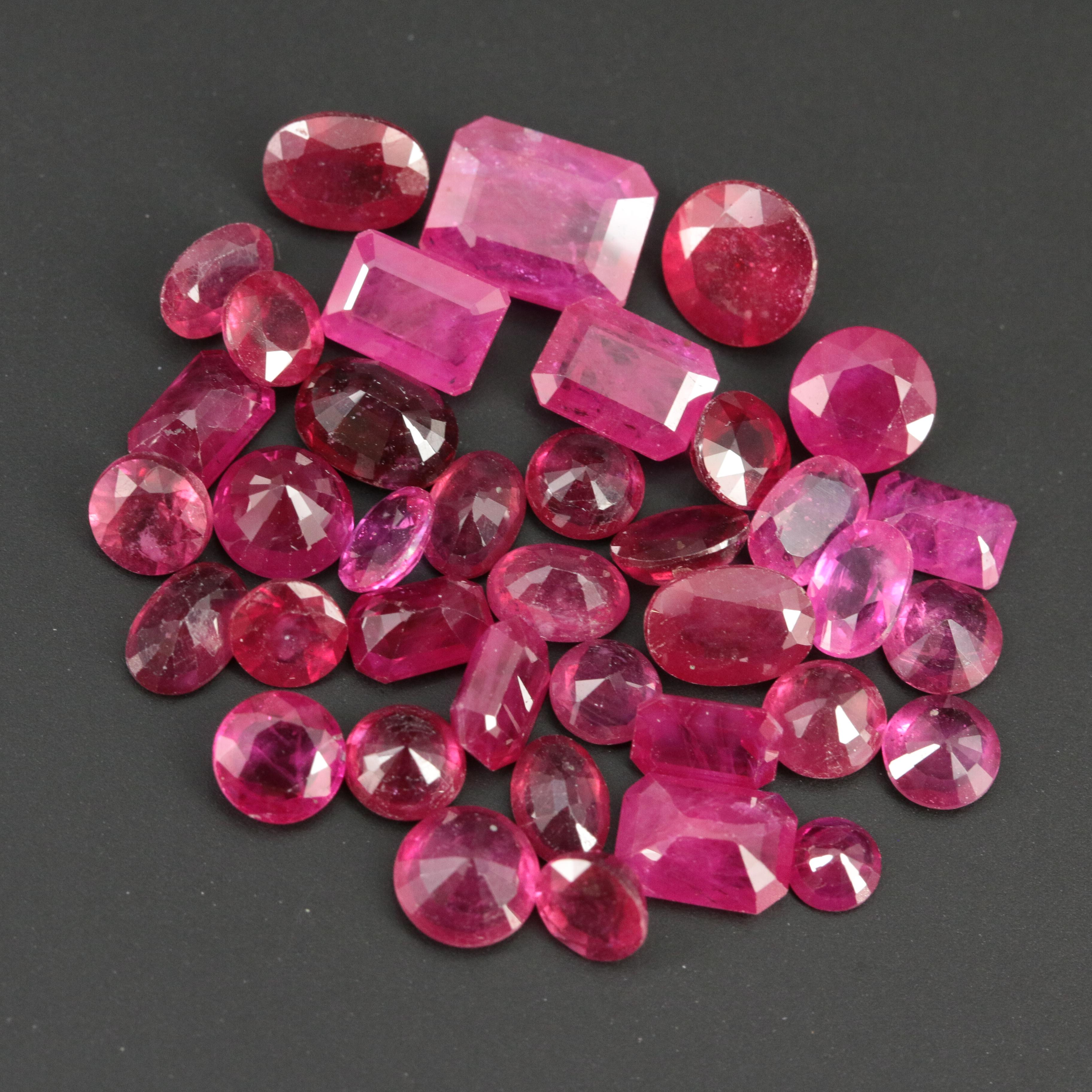 Loose 30.60 CTW Ruby Lot
