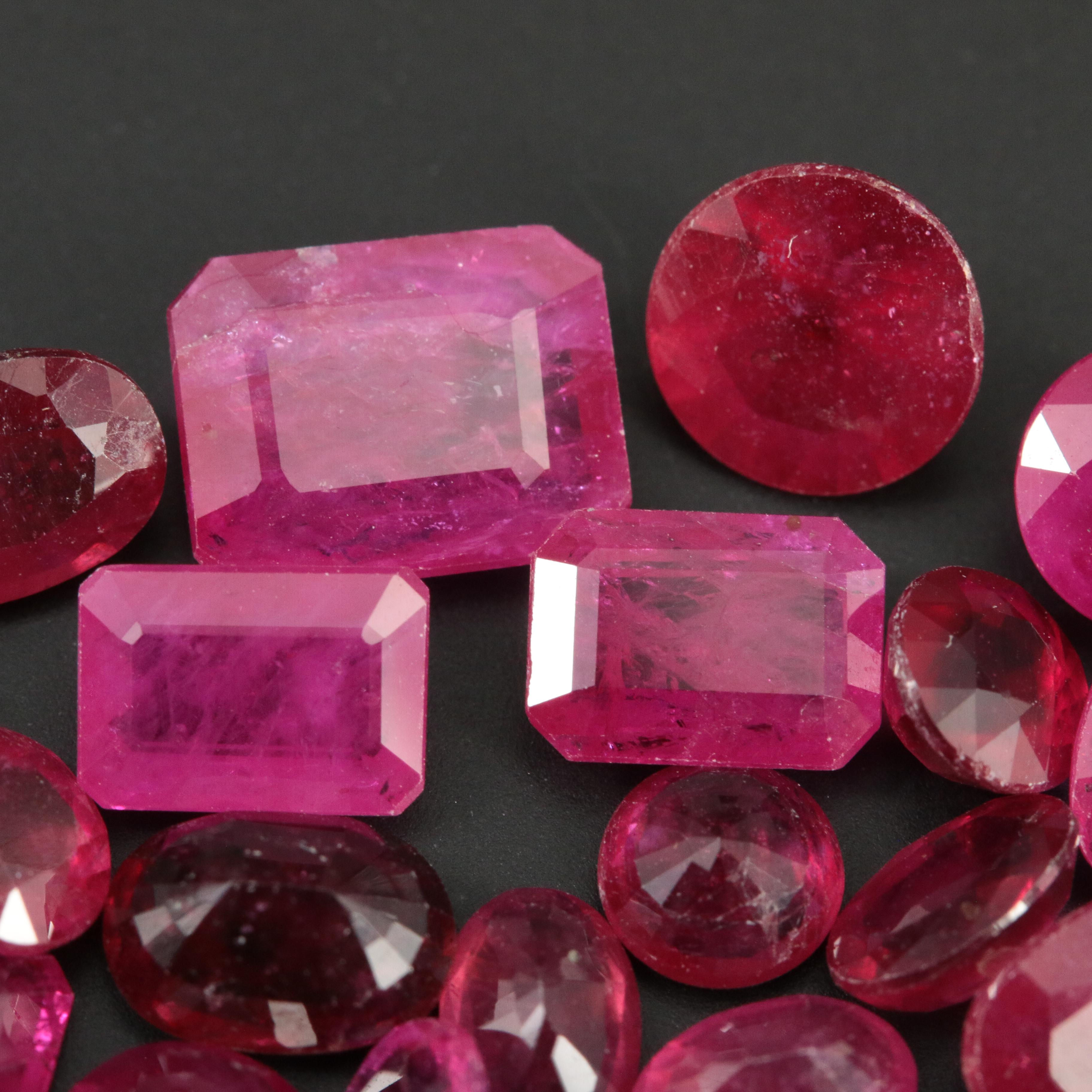 Loose 30.60 CTW Ruby Lot